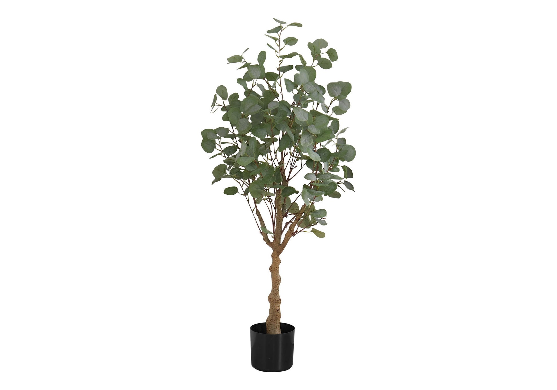 46" Tall, Artificial Plant, Eucalyptus Tree, Indoor, Faux, Fake, Floor, Greenery, Potted, Decorative - Green / Black - Best Buy Furniture