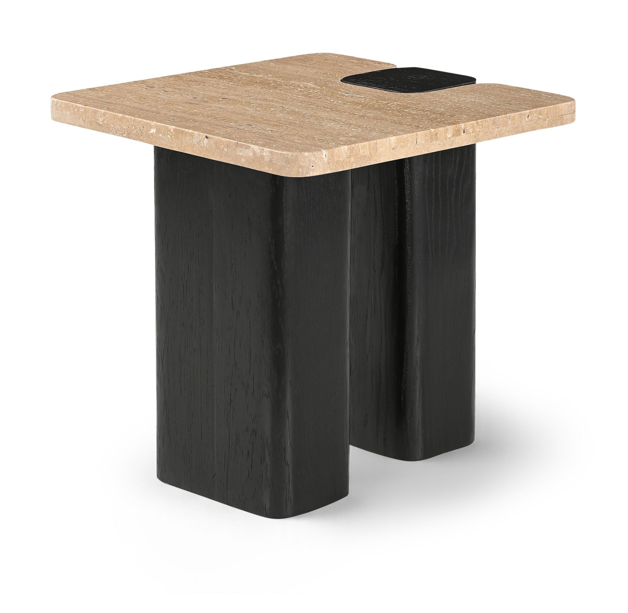 Ravenna - Genuine Travertine Top And Oak Wood Base Table - Best Buy Furniture