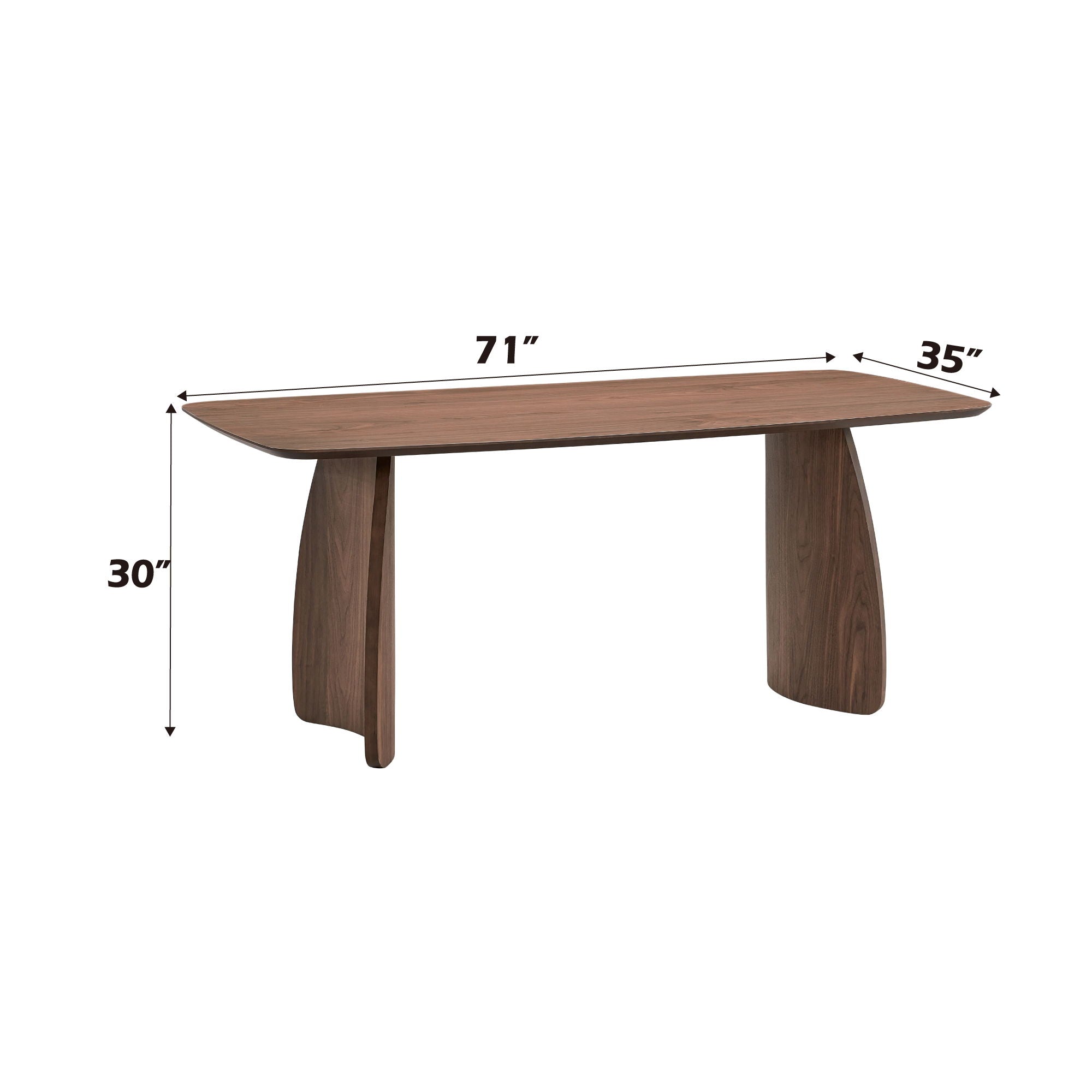 Hadasa - Dining Table - Walnut - Best Buy Furniture