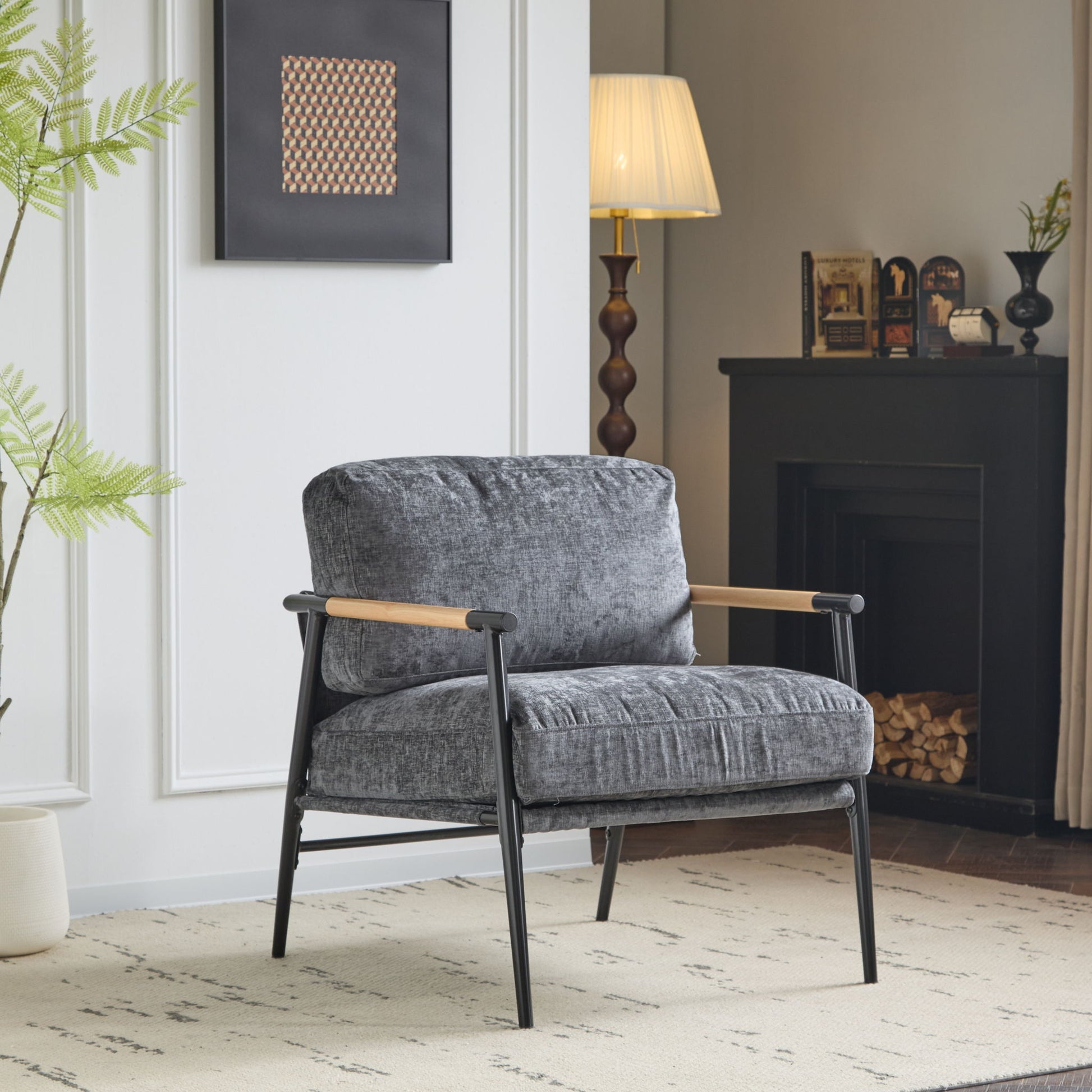 Modern Accent Chair With Plush Cushions, Cozy Seating - Best Buy Furniture