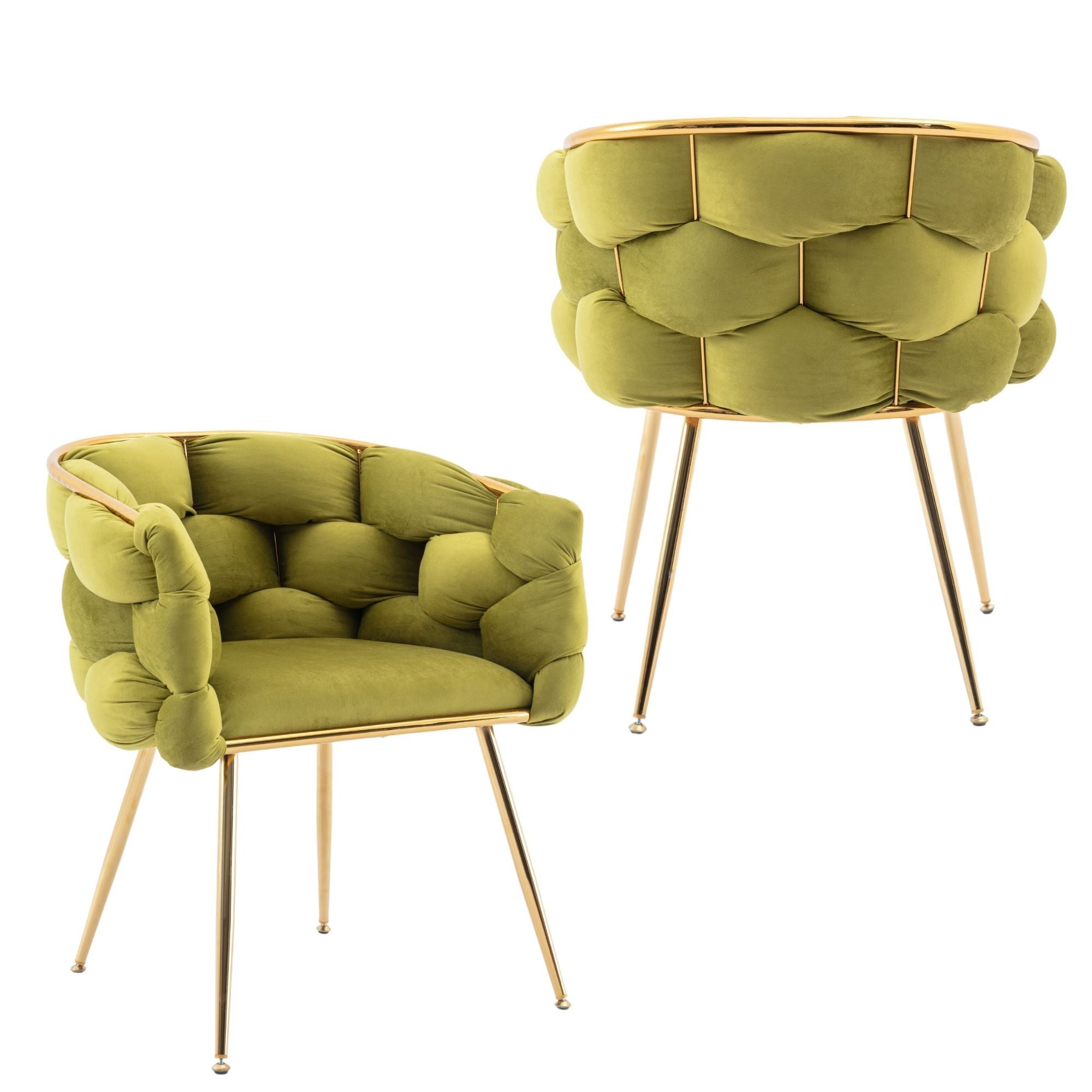 Luxury Modern Simple Leisure Velvet Single Sofa Chair Bedroom Lazy Person Household Dresser Stool Manicure Table Back Chair - Best Buy Furniture