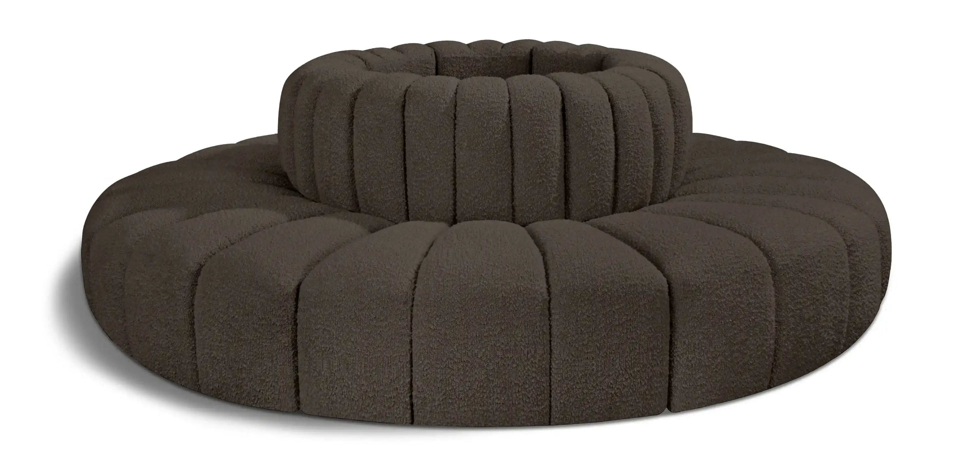 Arc - Boucle Fabric 8 Piece Round Modular Sofa - Best Buy Furniture