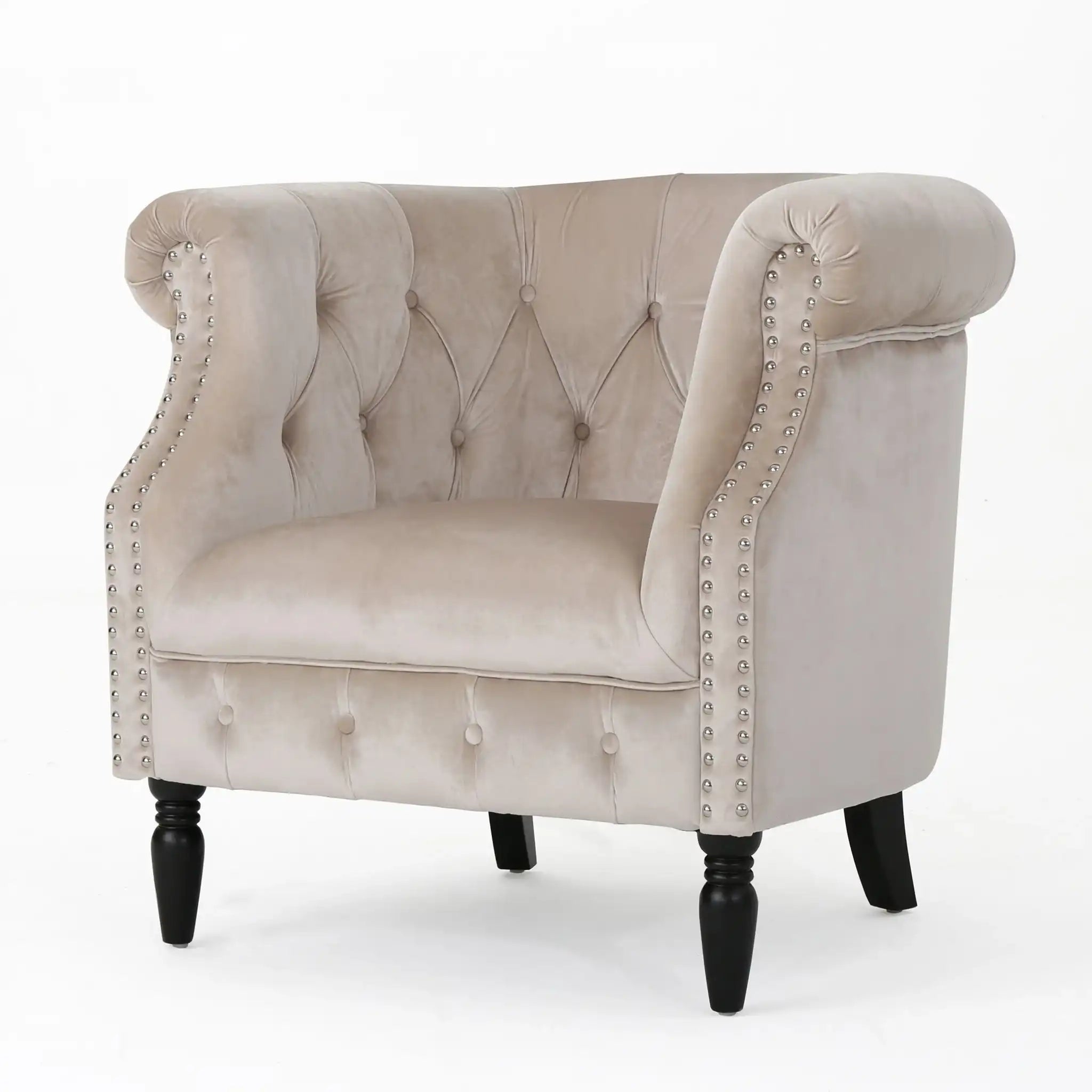 Celestialis - Upholstered Club Chair With Tub Design And Rolled Recessed Armrests - Best Buy Furniture