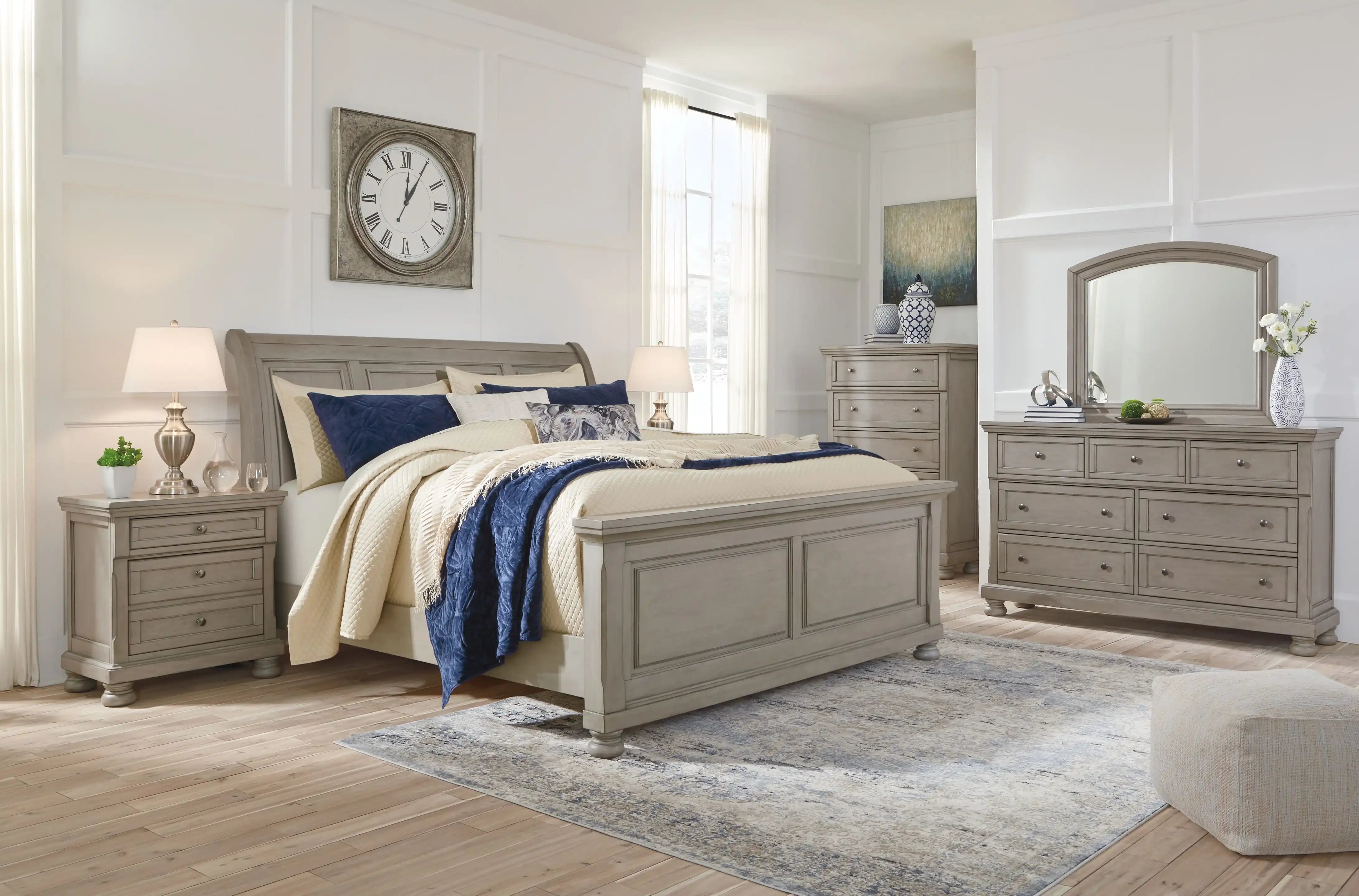 Lettner - Sleigh Bed Set - Best Buy Furniture