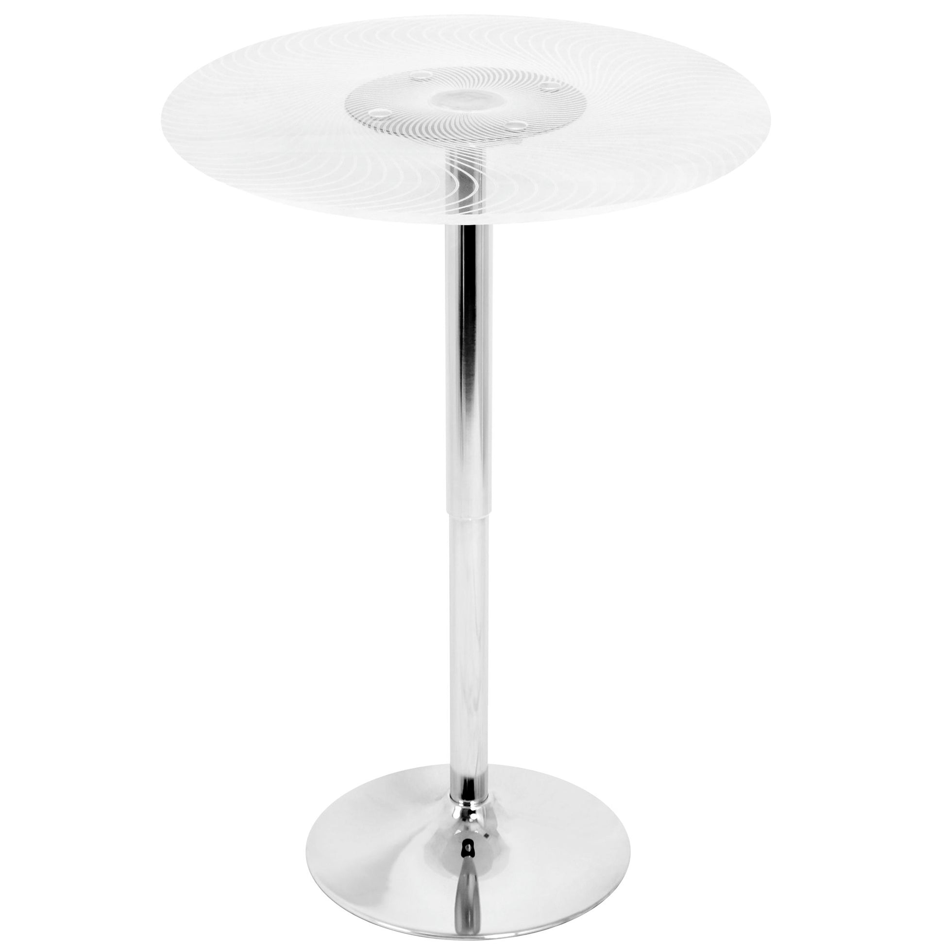 Spyra - Contemporary Light Up Adjustable Bar Table - Multi - Best Buy Furniture
