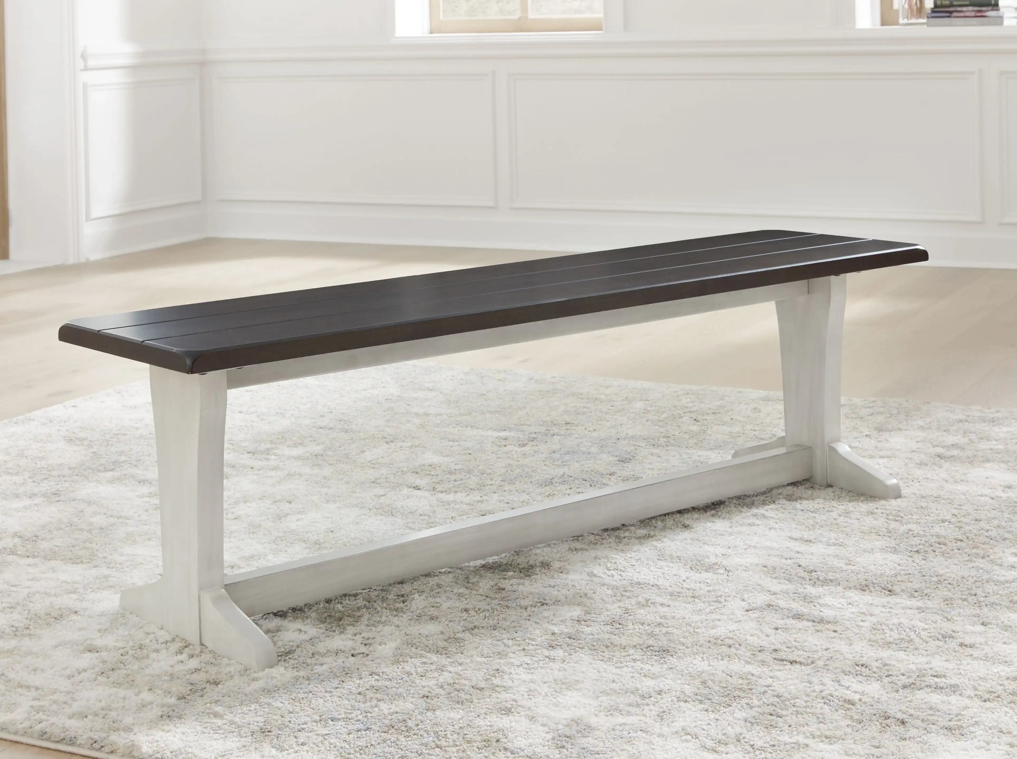 Darborn - Large Dining Room Bench - Gray / Brown - Best Buy Furniture