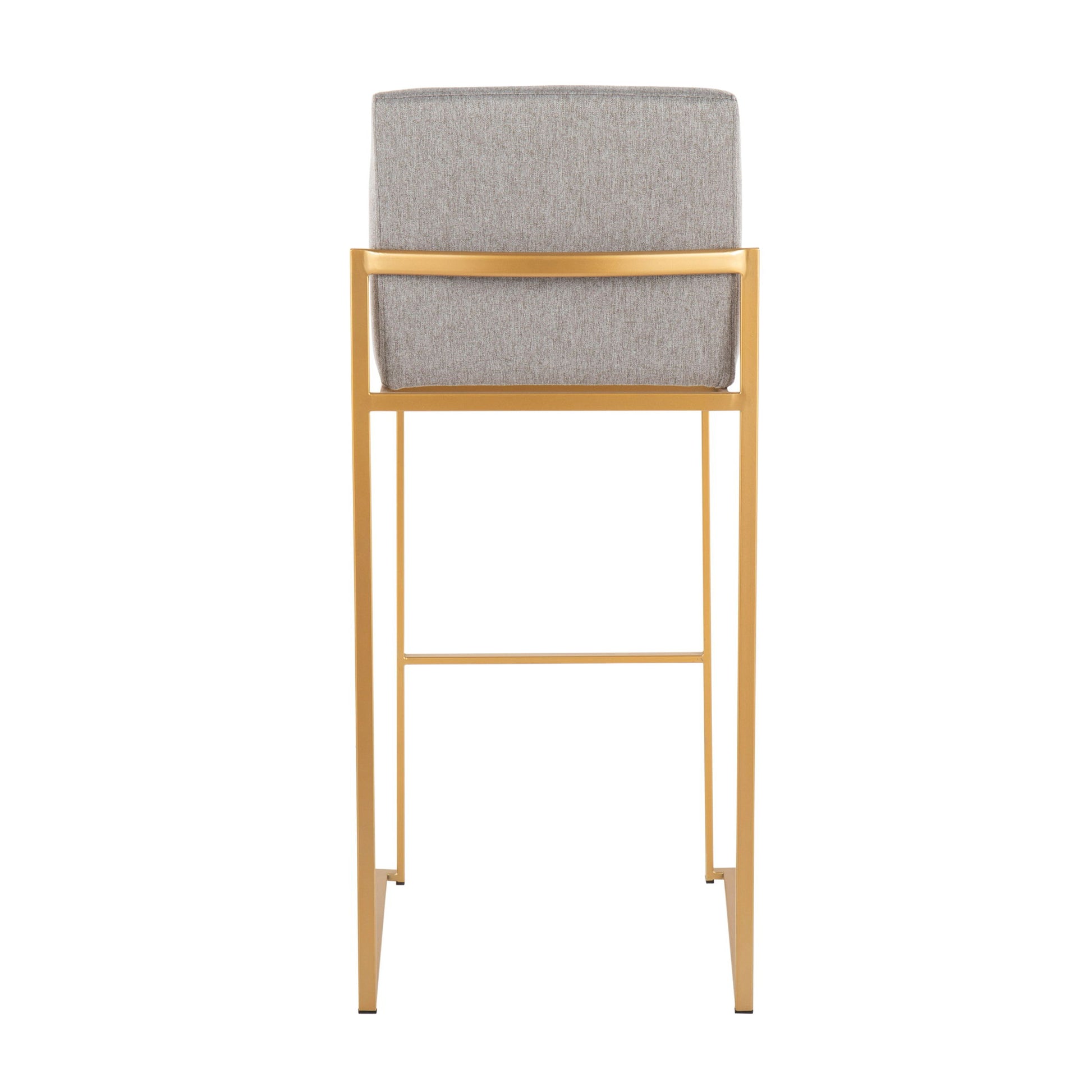 Fuji - Contemporary Design High Back Barstool (Set of 2) - Best Buy Furniture