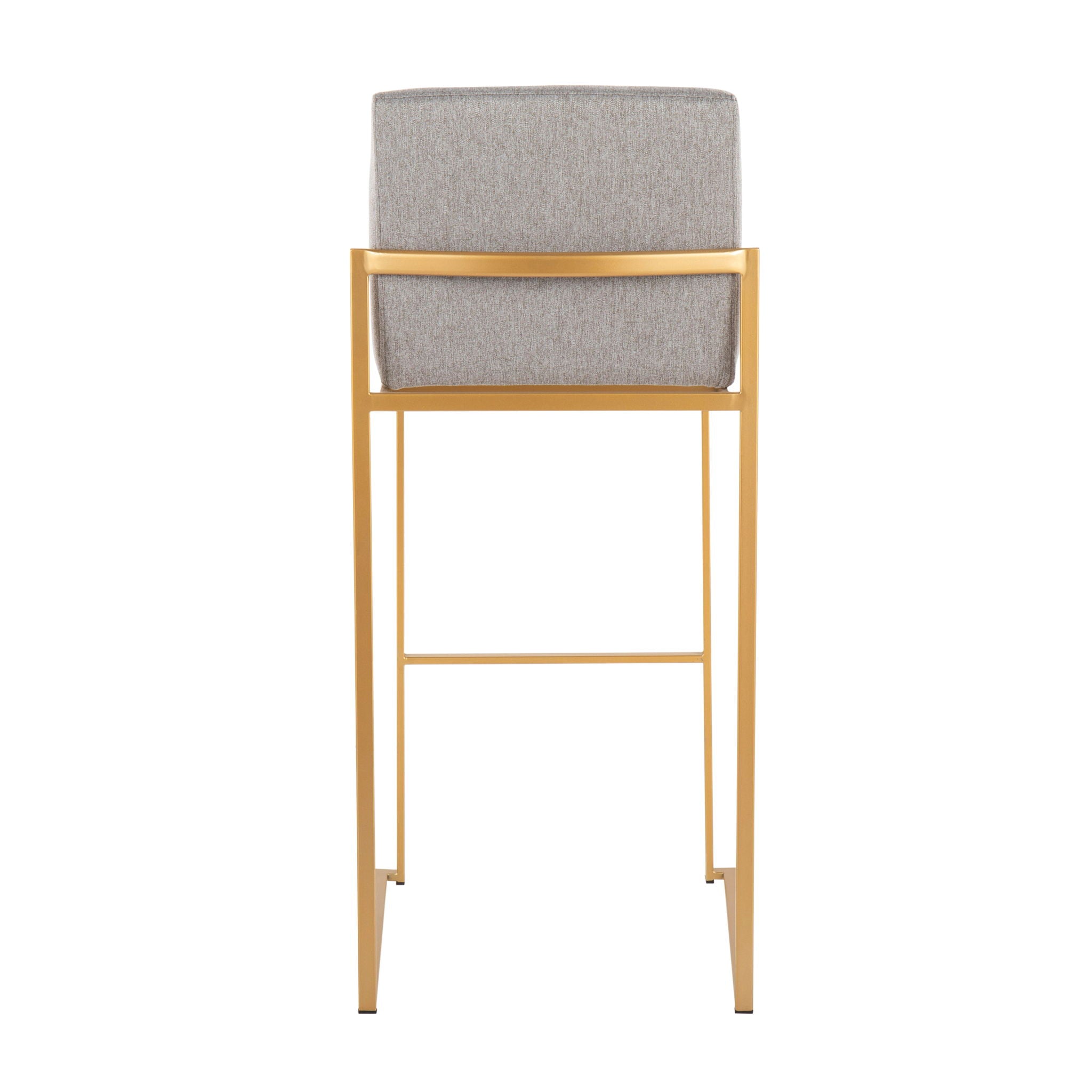 Fuji - Contemporary Design High Back Barstool (Set of 2) - Best Buy Furniture