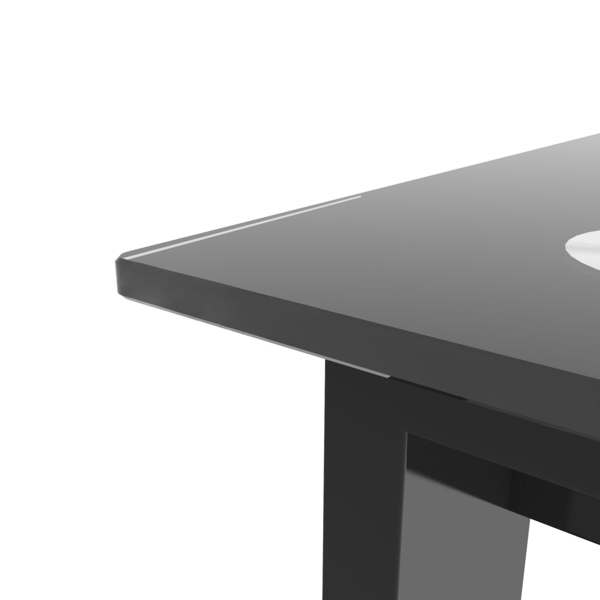 Modern 7 Piece Dining Table Set With Glass Top And Chairs - Black - Best Buy Furniture
