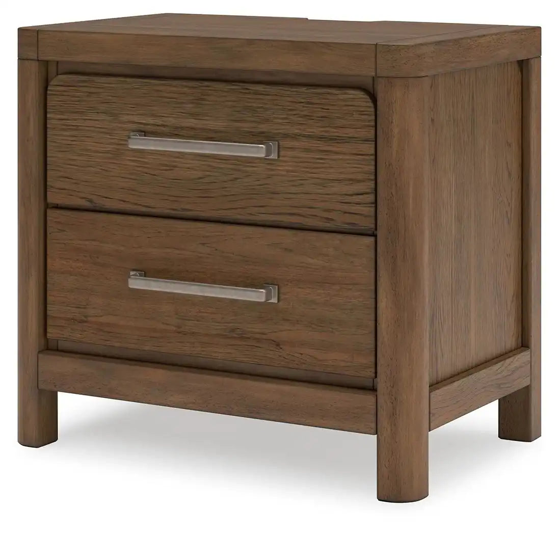Cabalynn - Two Drawer Night Stand - Light Brown - Best Buy Furniture