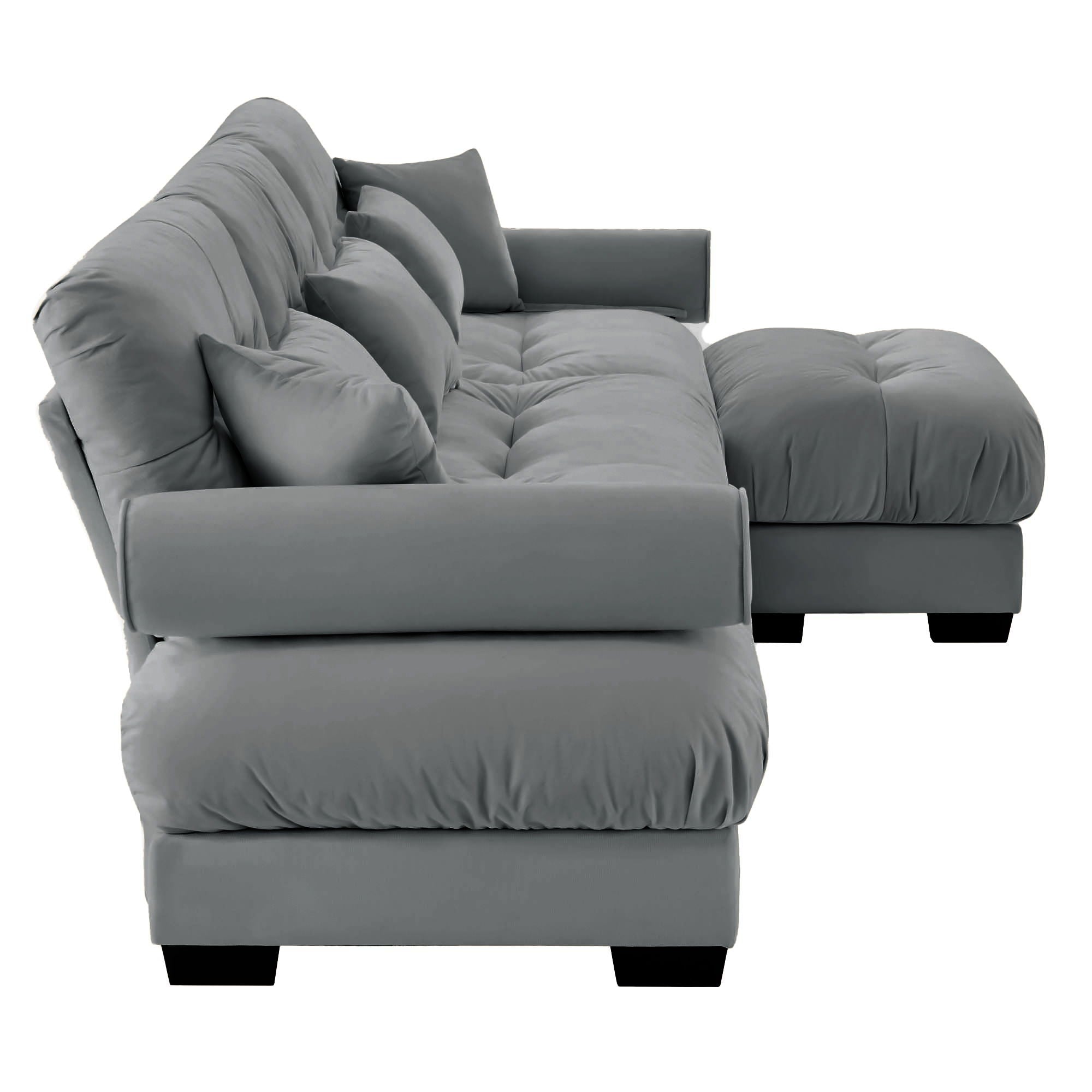 Super Comfort Oversized Modular Sectional Sofa With Movable Ottoman - Best Buy Furniture