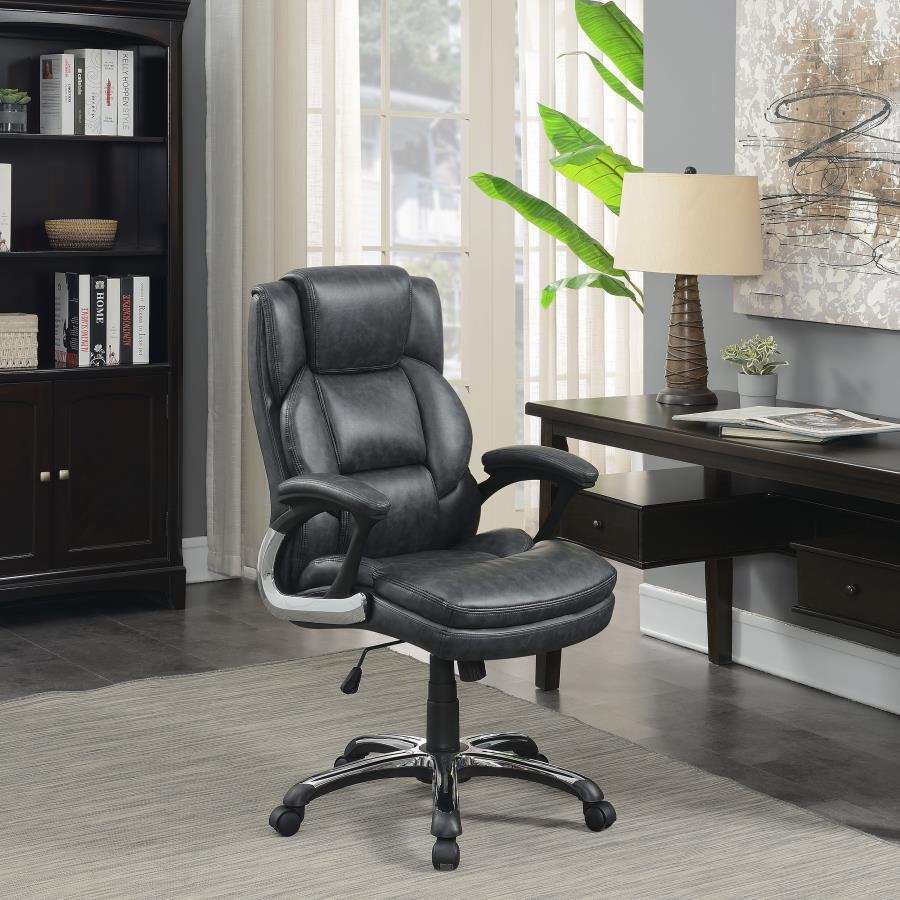 Nerris - Upholstered Adjustable Home Office Desk Chair - Best Buy Furniture