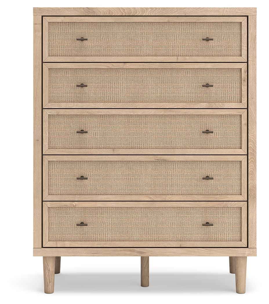 Cielden - Five Drawer Wide Chest - Two-Tone - Best Buy Furniture