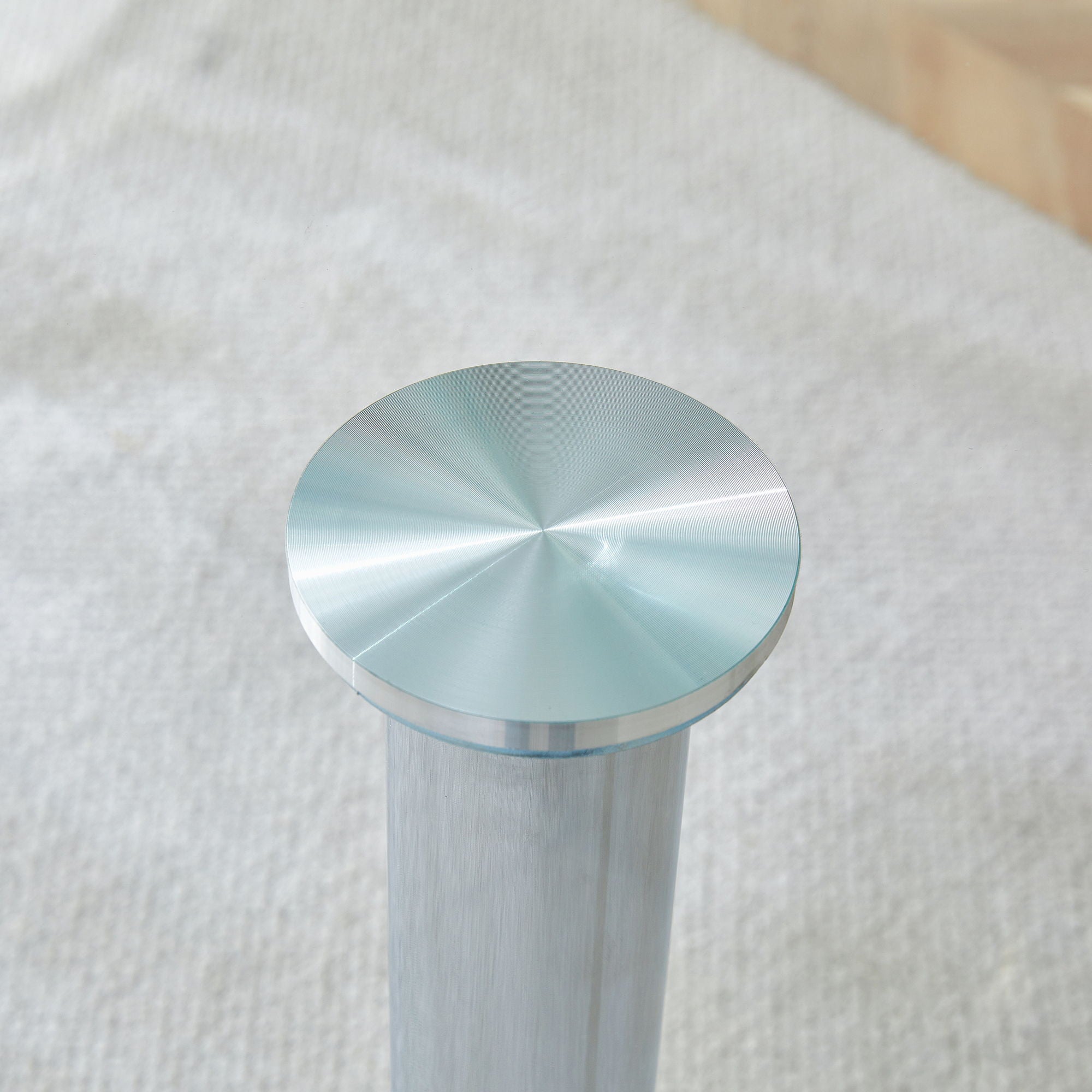 Modern Minimalist Circular Dining Table With Glass Top And Electroplated Metal Legs For Restaurants And Living Rooms - Silver / Transparent - Best Buy Furniture