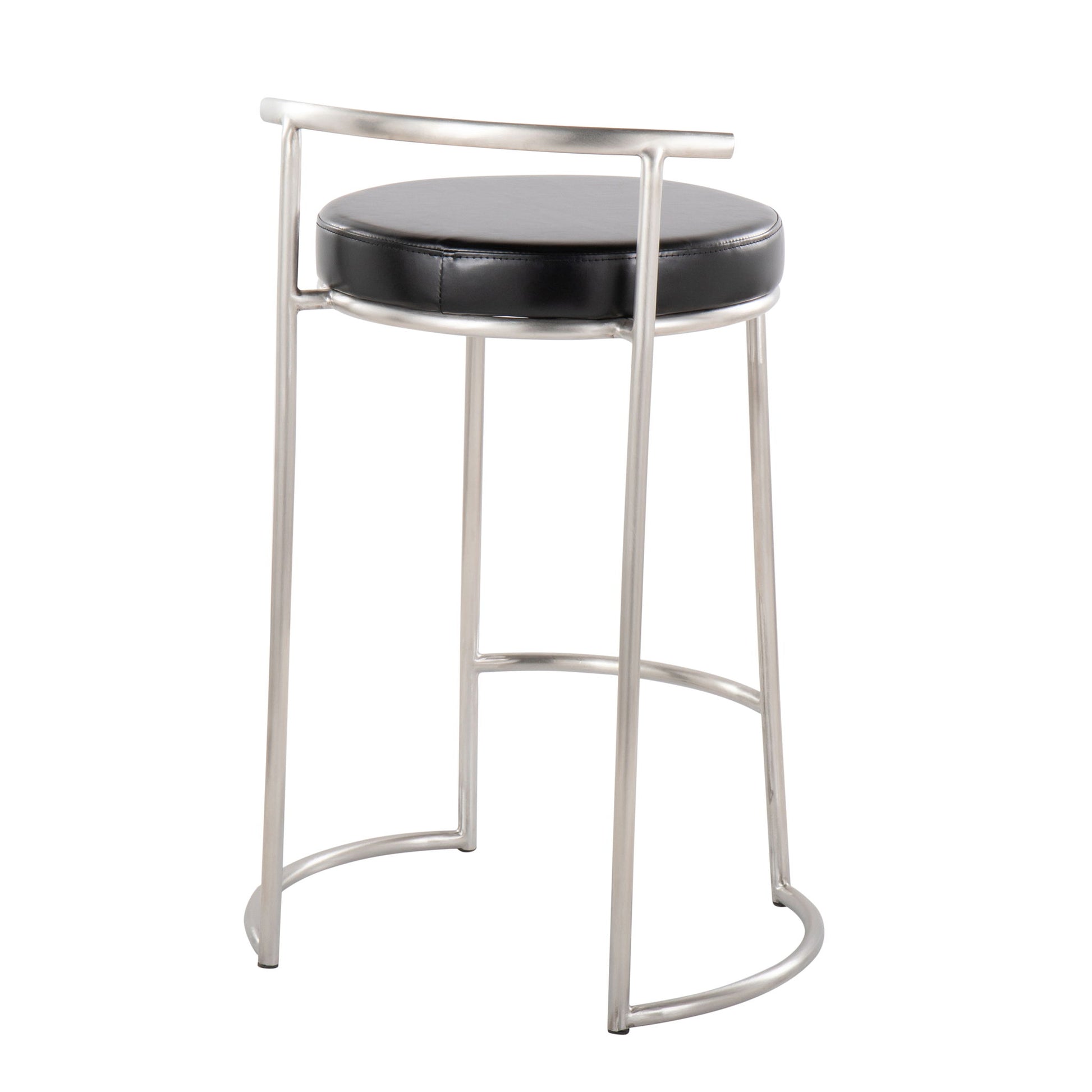 Fuji - Round, Contemporary Fixed Height Counter Stool (Set of 2) - Best Buy Furniture