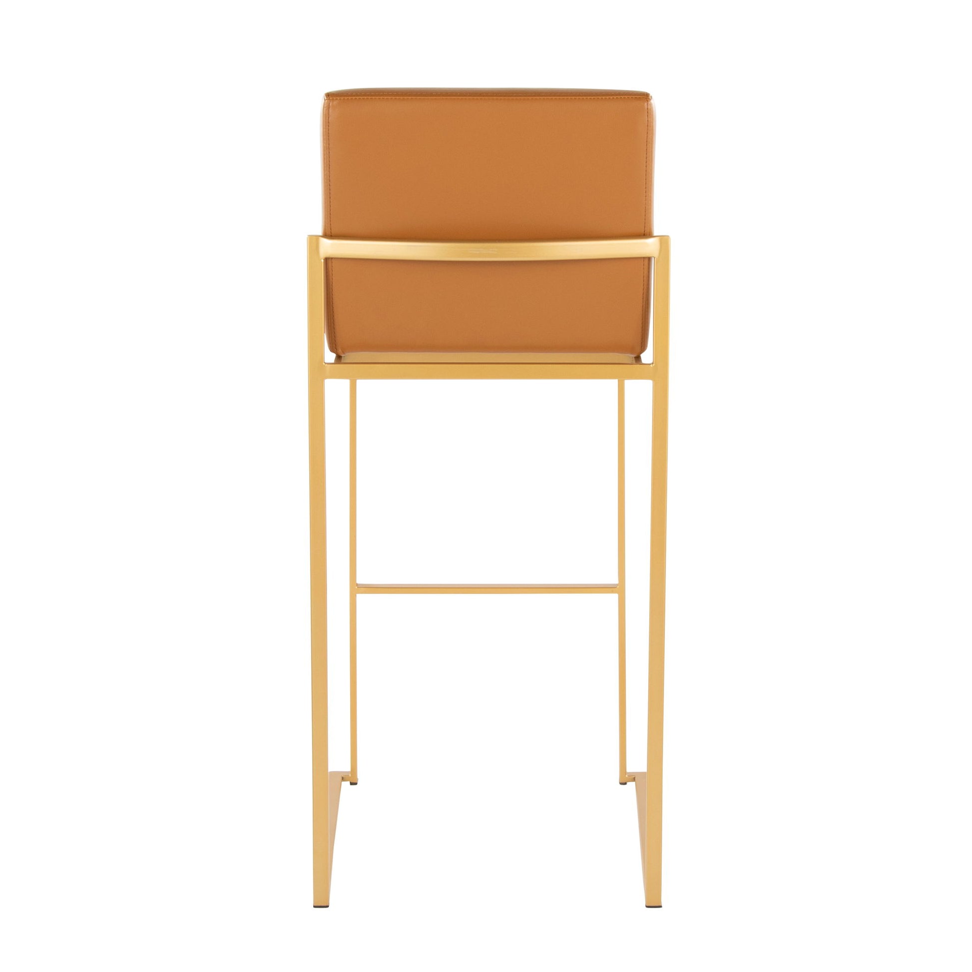 Fuji - Contemporary Design High Back Barstool (Set of 2) - Best Buy Furniture