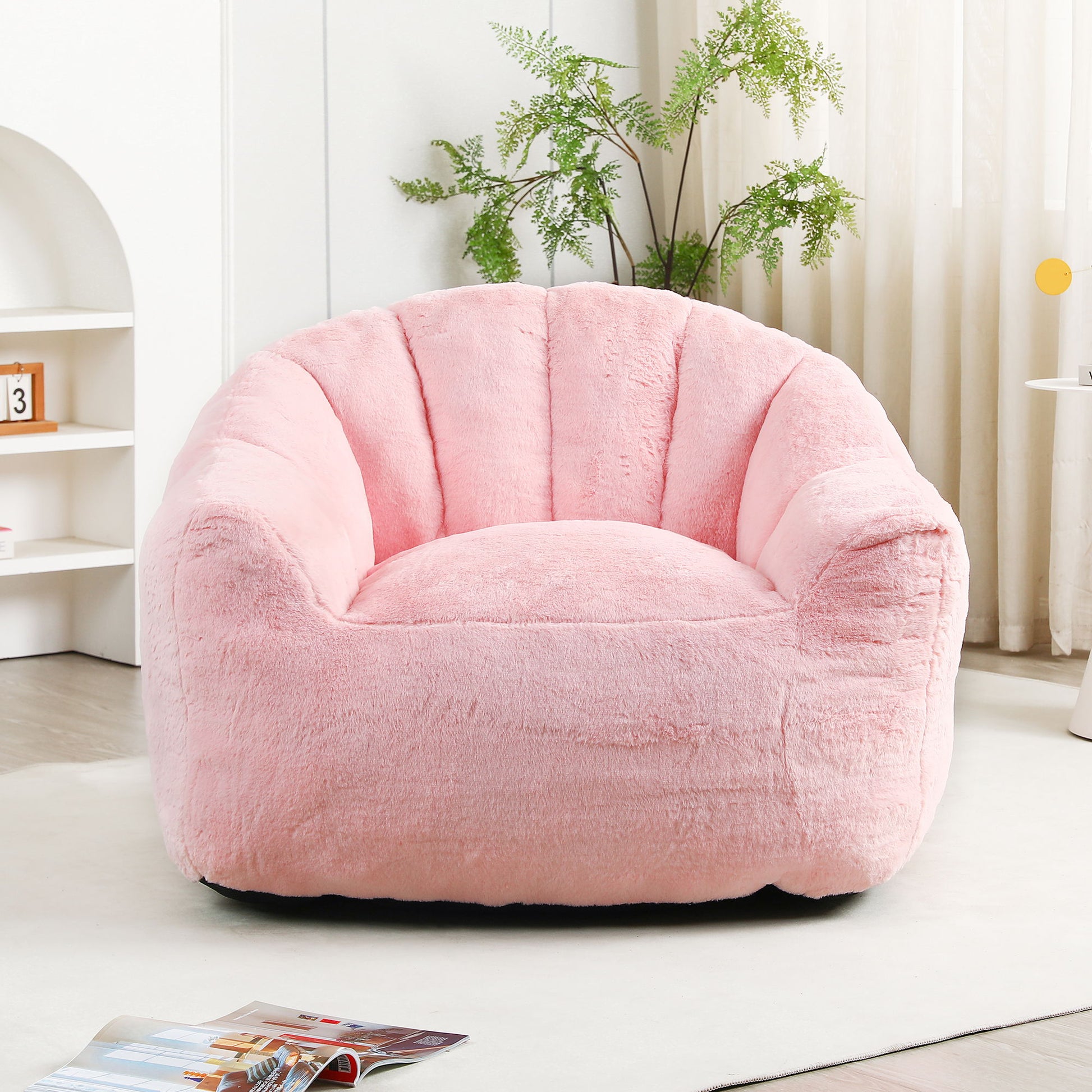 Beanbag Chair, Beanbag Sofa Chair With Armrests Stuffed High Density Foam - Best Buy Furniture