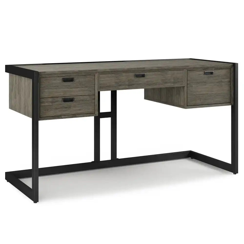 Hampden - Desk - Weathered Gray - Best Buy Furniture