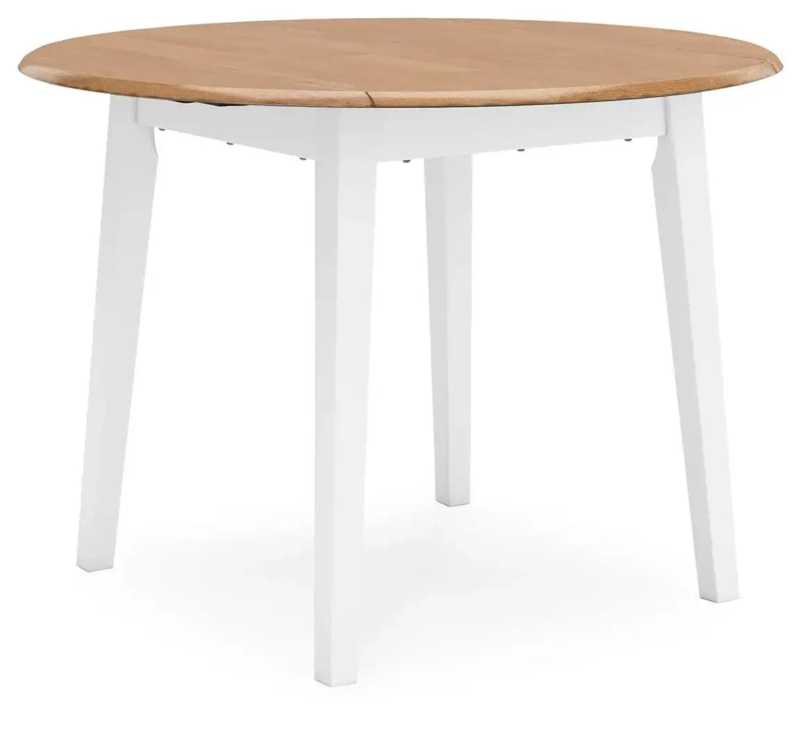 Gesthaven - Round Dining Room Drop Leaf Table - Best Buy Furniture