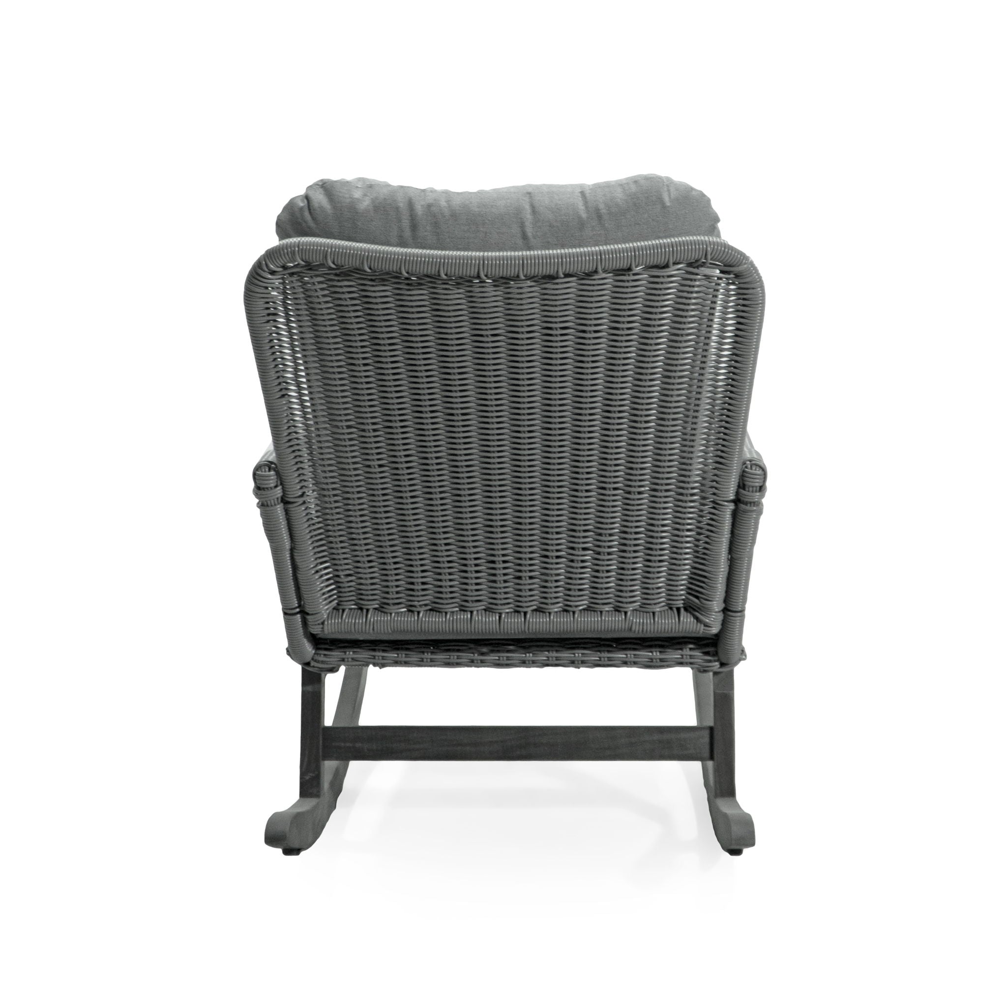 Contemporary Minimalist Wicker Rocking Chair With Soft Polyester Cushions - Best Buy Furniture