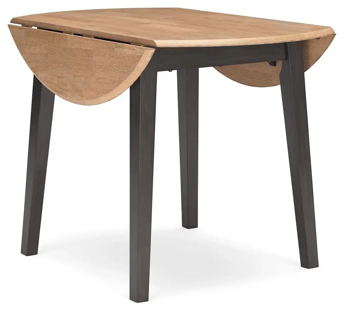Gesthaven - Round Dining Room Drop Leaf Table Set - Best Buy Furniture