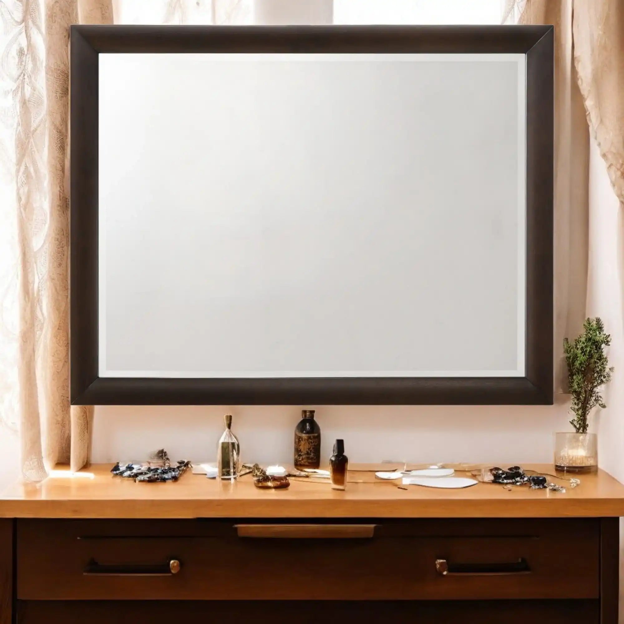 Tablita - Dresser Mirror - Dark Merlot - Best Buy Furniture
