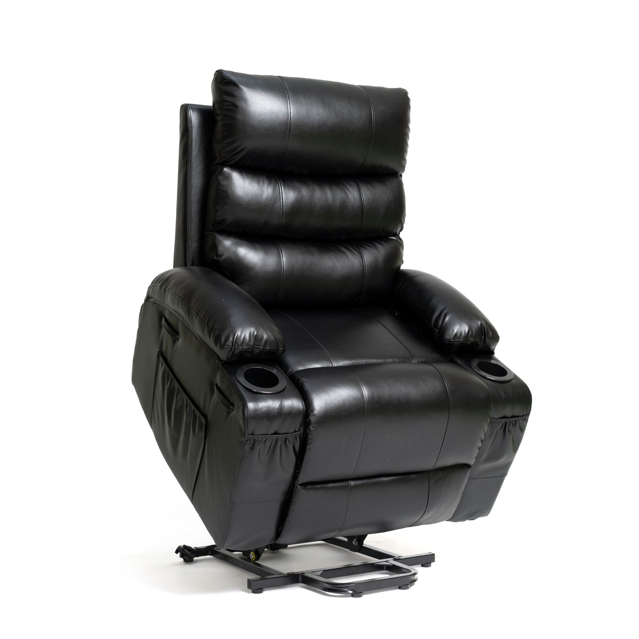 Large Size Electric Power Lift Recliner Chair Sofa With 8 Point Vibration Massage And Lumbar Heat - Best Buy Furniture