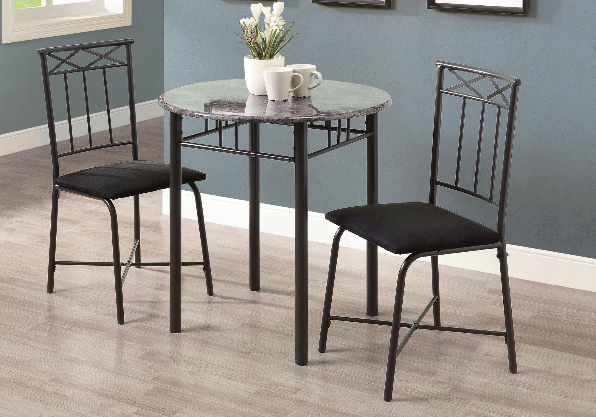 Dining Table Set Small Round 3 Pieces Set - Best Buy Furniture