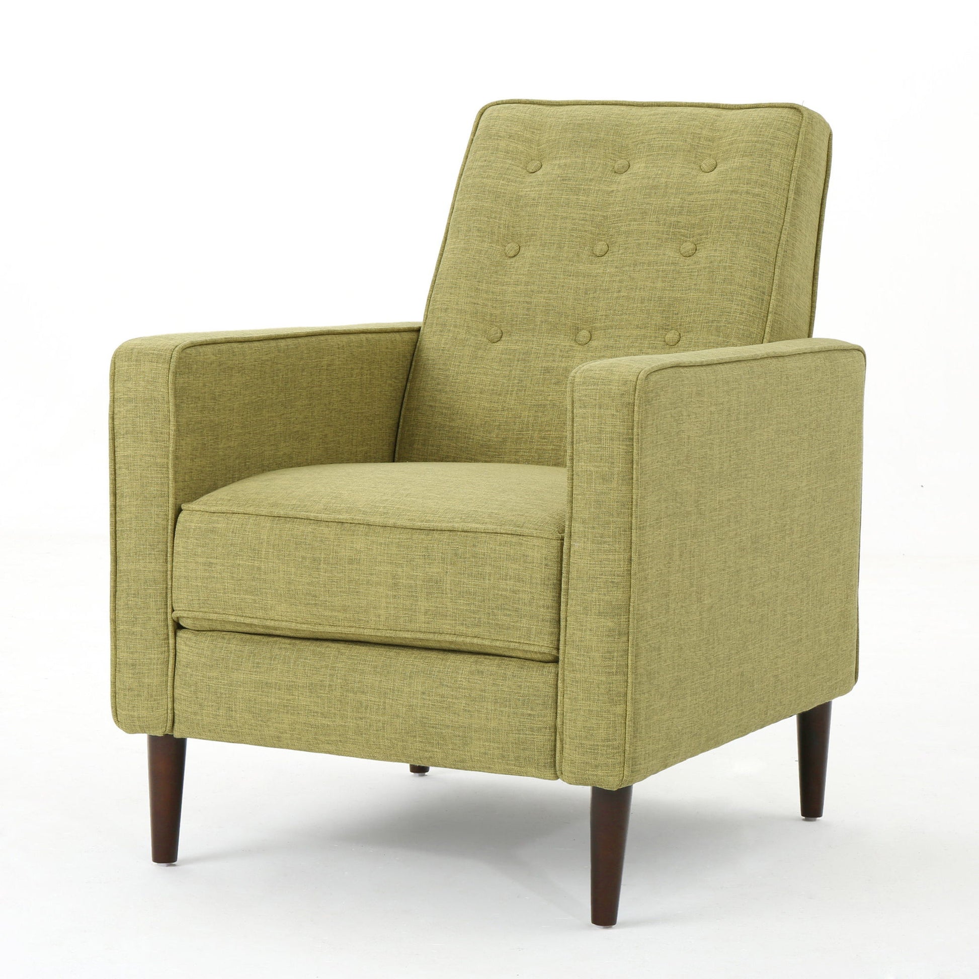 Mid-Century Modern Recliner With Button Tufted Waffle Stitch - Best Buy Furniture