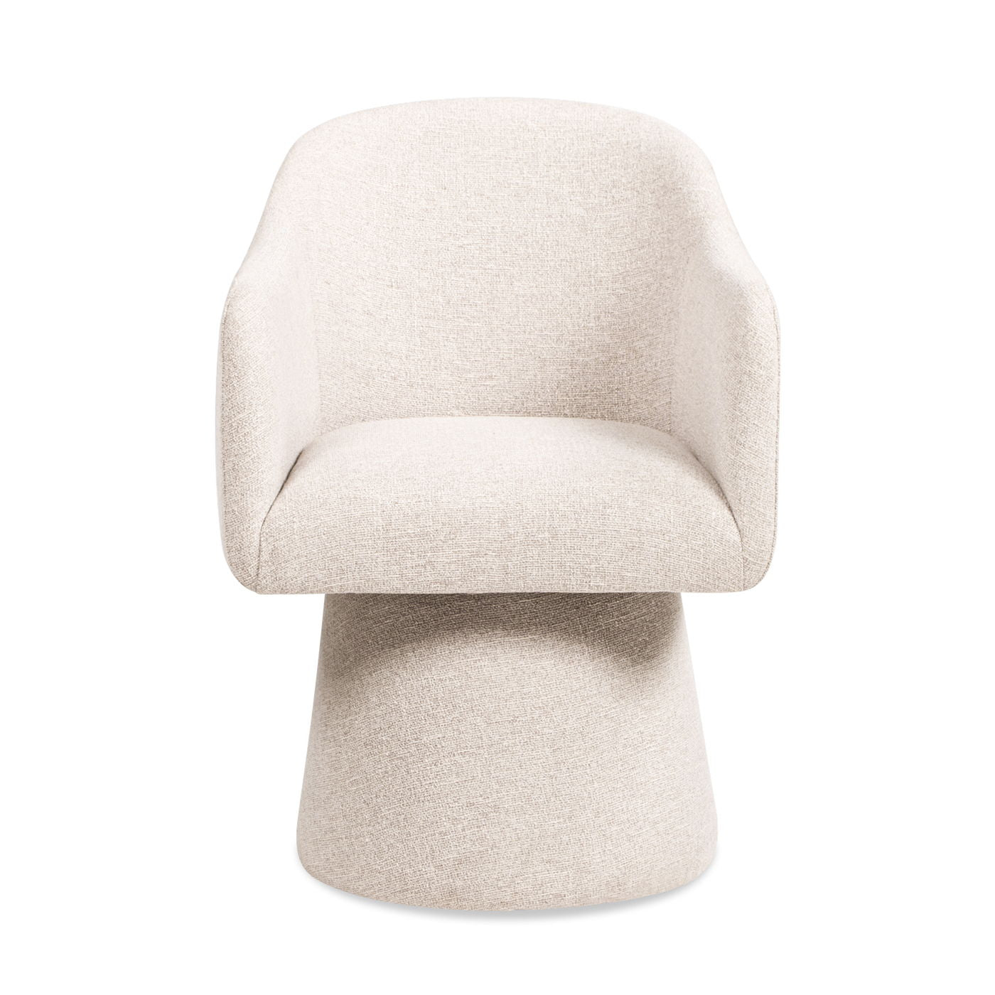 Marcy - Swivel Upholstered Dining Arm Chair - Simple Gray - Best Buy Furniture