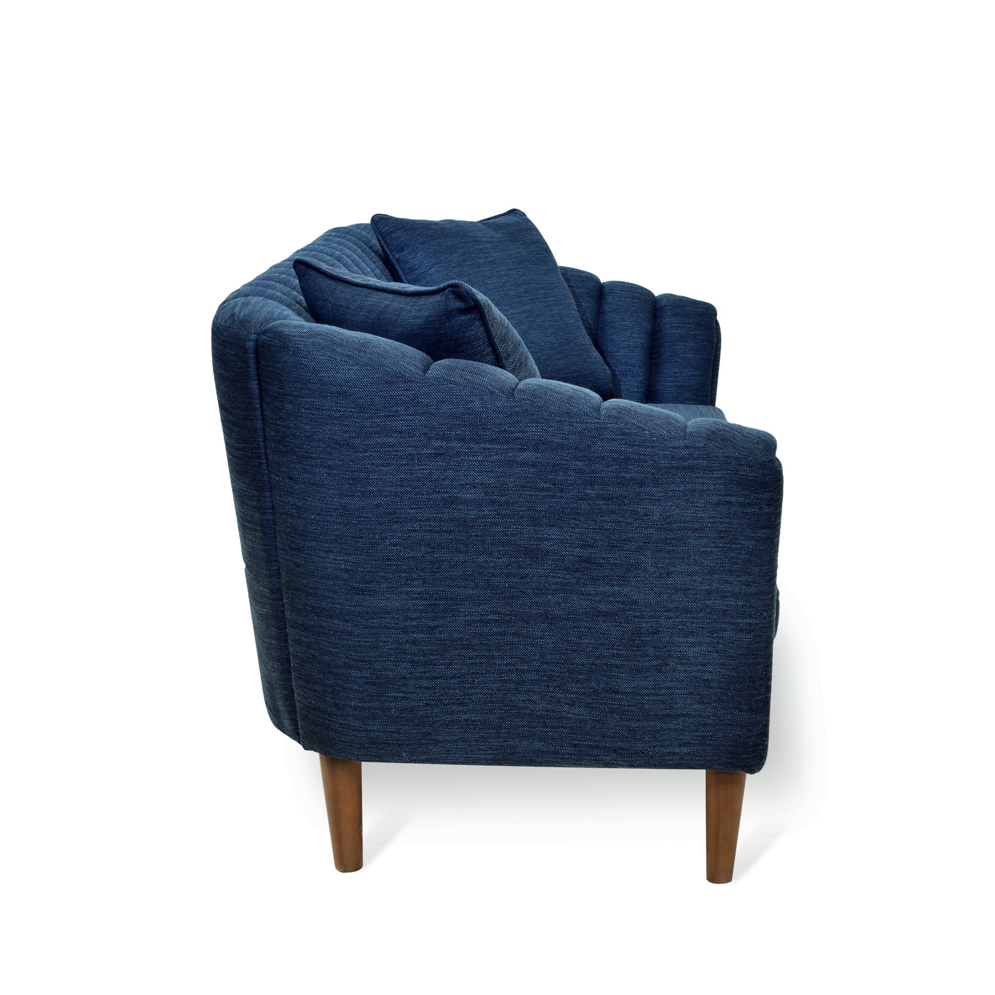 Contemporary 3 Seater Sofa With Plush Accents
