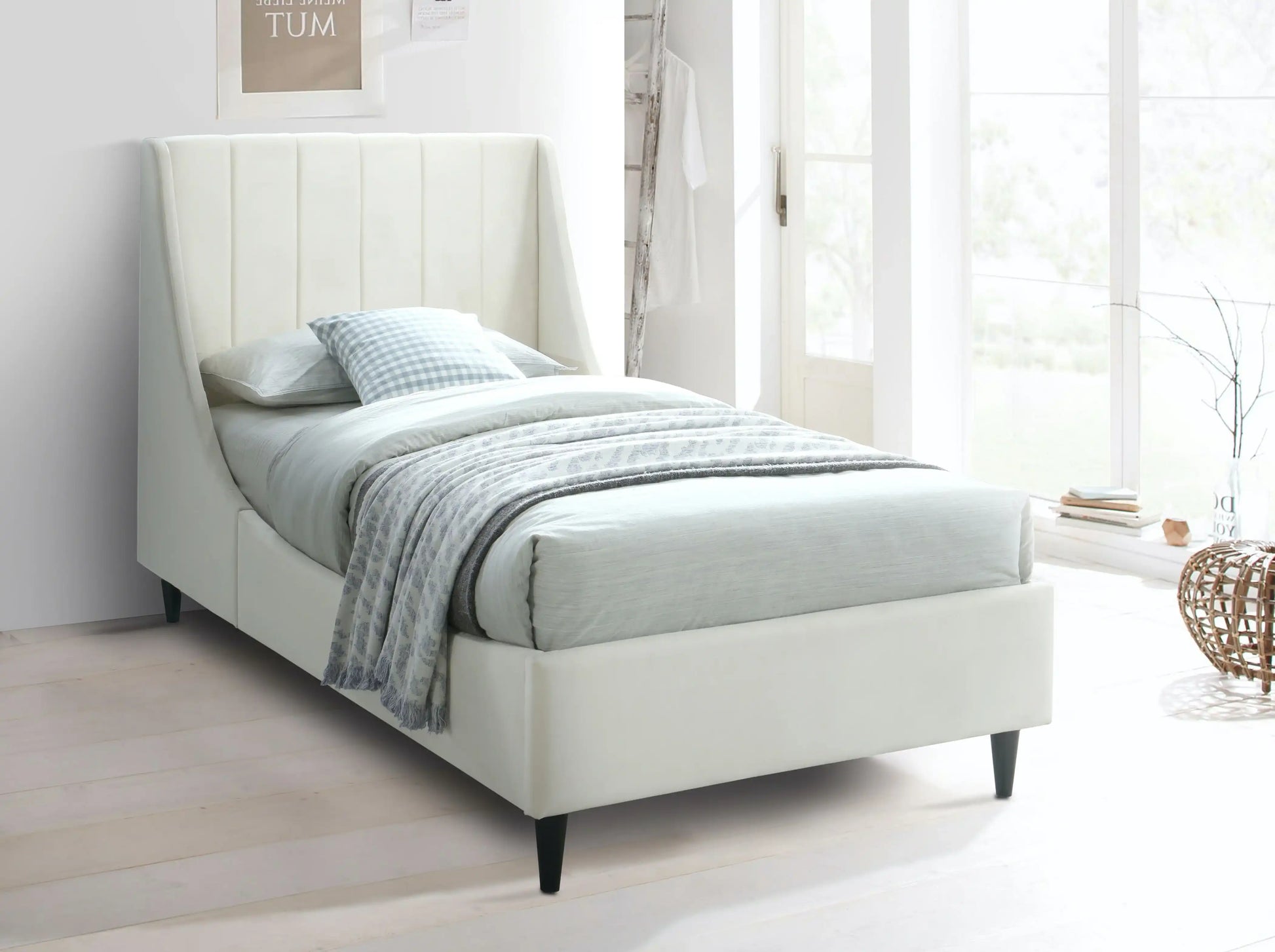 Eva - Velvet Bed - Best Buy Furniture