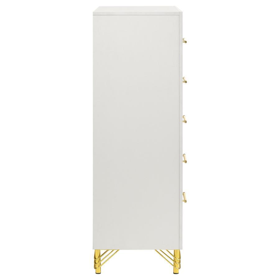 Lucia - 5-Drawer Bedroom Chest - Best Buy Furniture