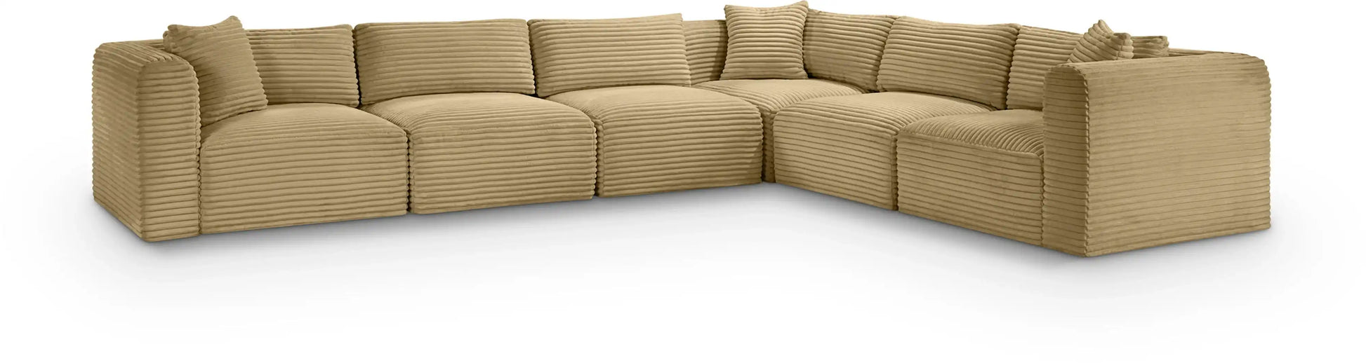 Shaggy - 6 Piece Modular Corner Sectional - Best Buy Furniture
