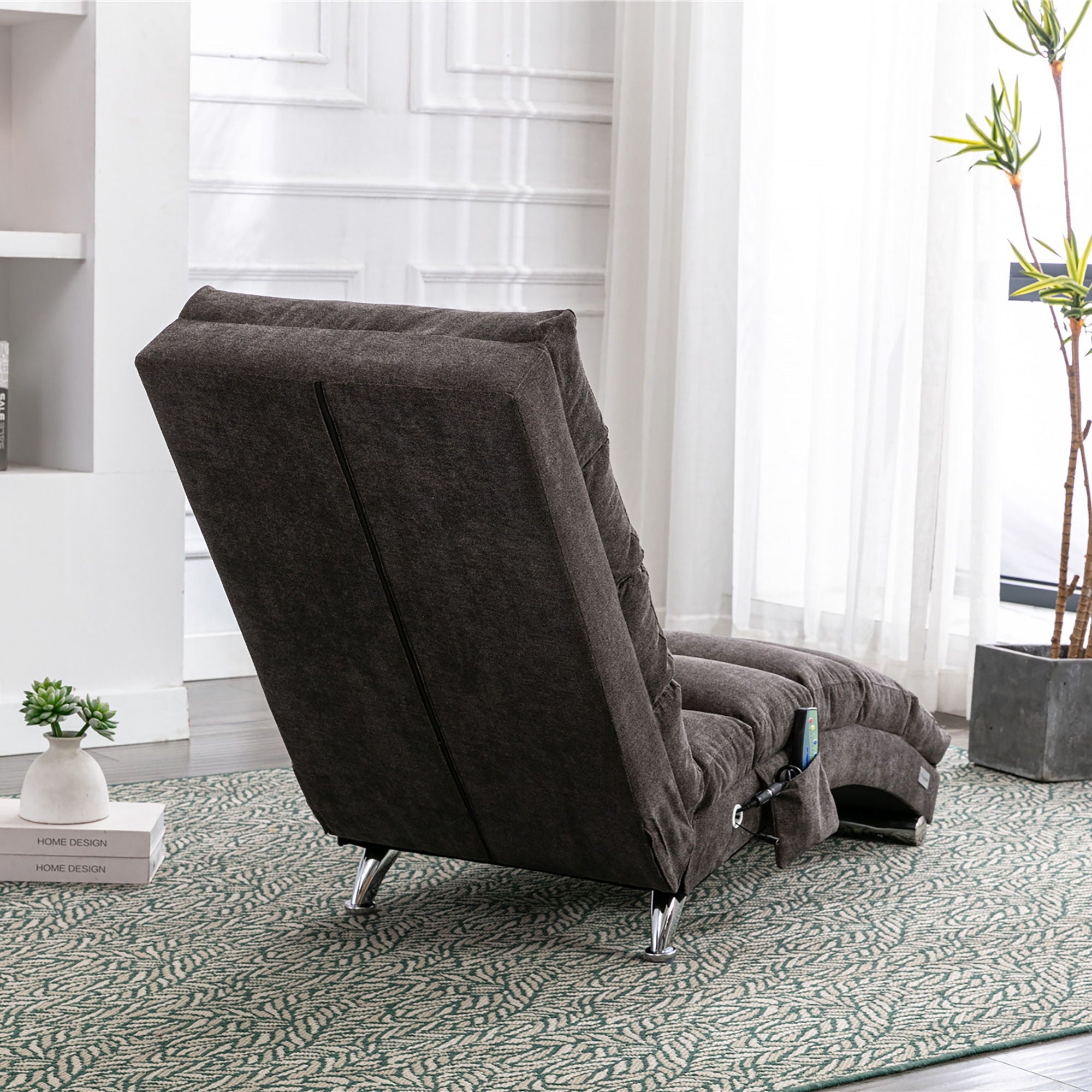 Massage Chaise Lounge Indoor With Remote Control, Ergonomic Electric Massage Lounger - Best Buy Furniture