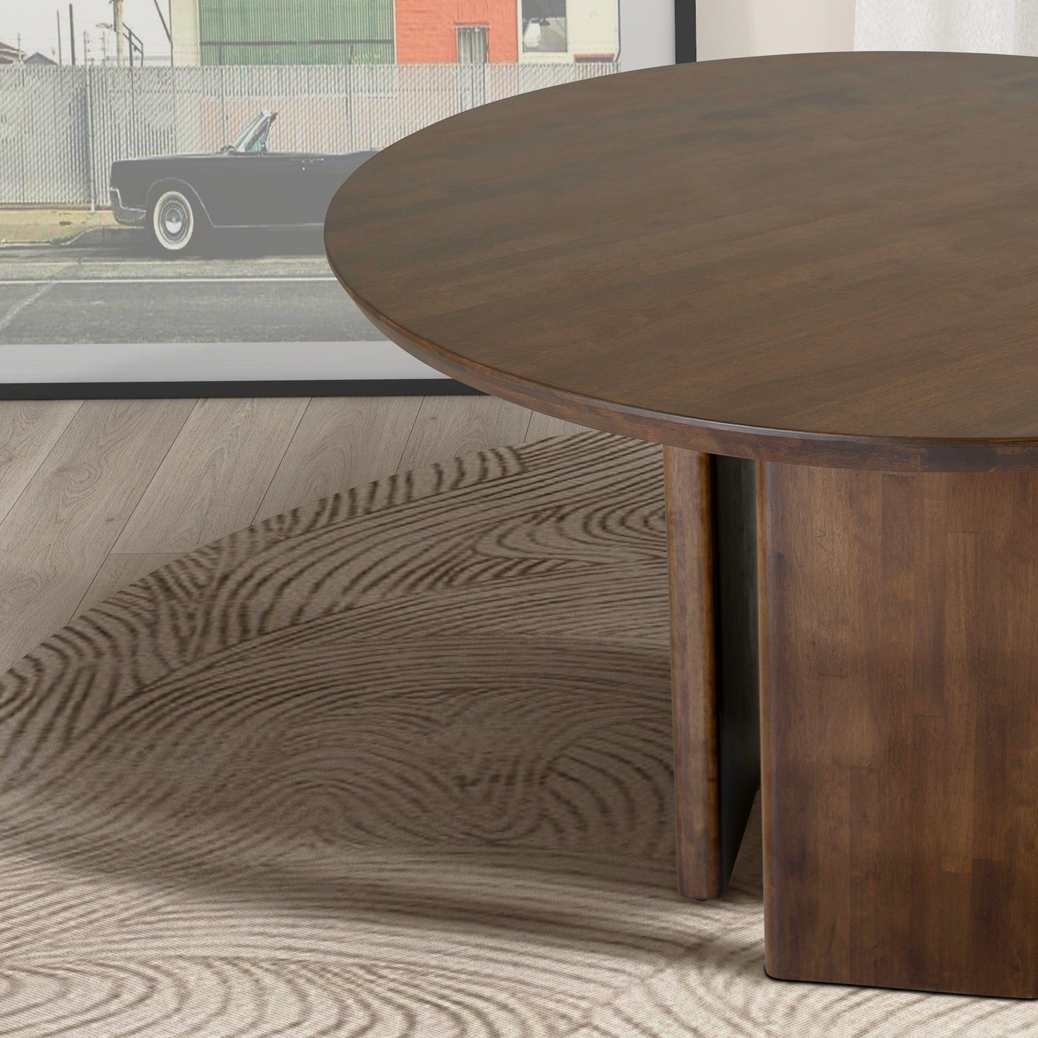 Alden - Round Dining Table - Walnut - Best Buy Furniture