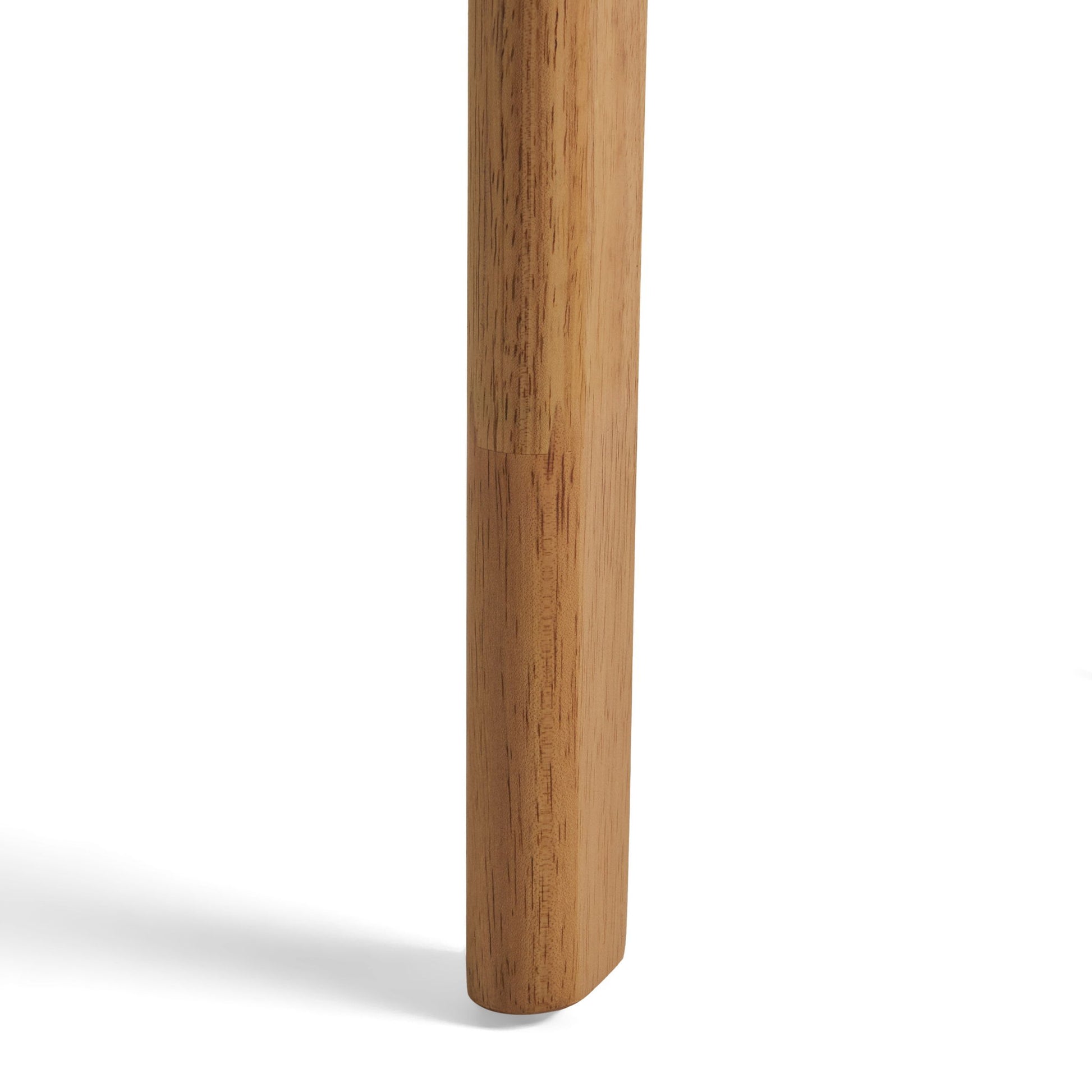 Mid Century Dining Table, Rubberwood With Walnut Veneer - Natural Oak - Best Buy Furniture