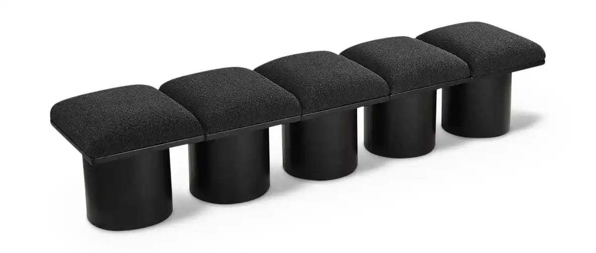 Pavilion - 5 Piece Modular Bench With Black Base - Best Buy Furniture