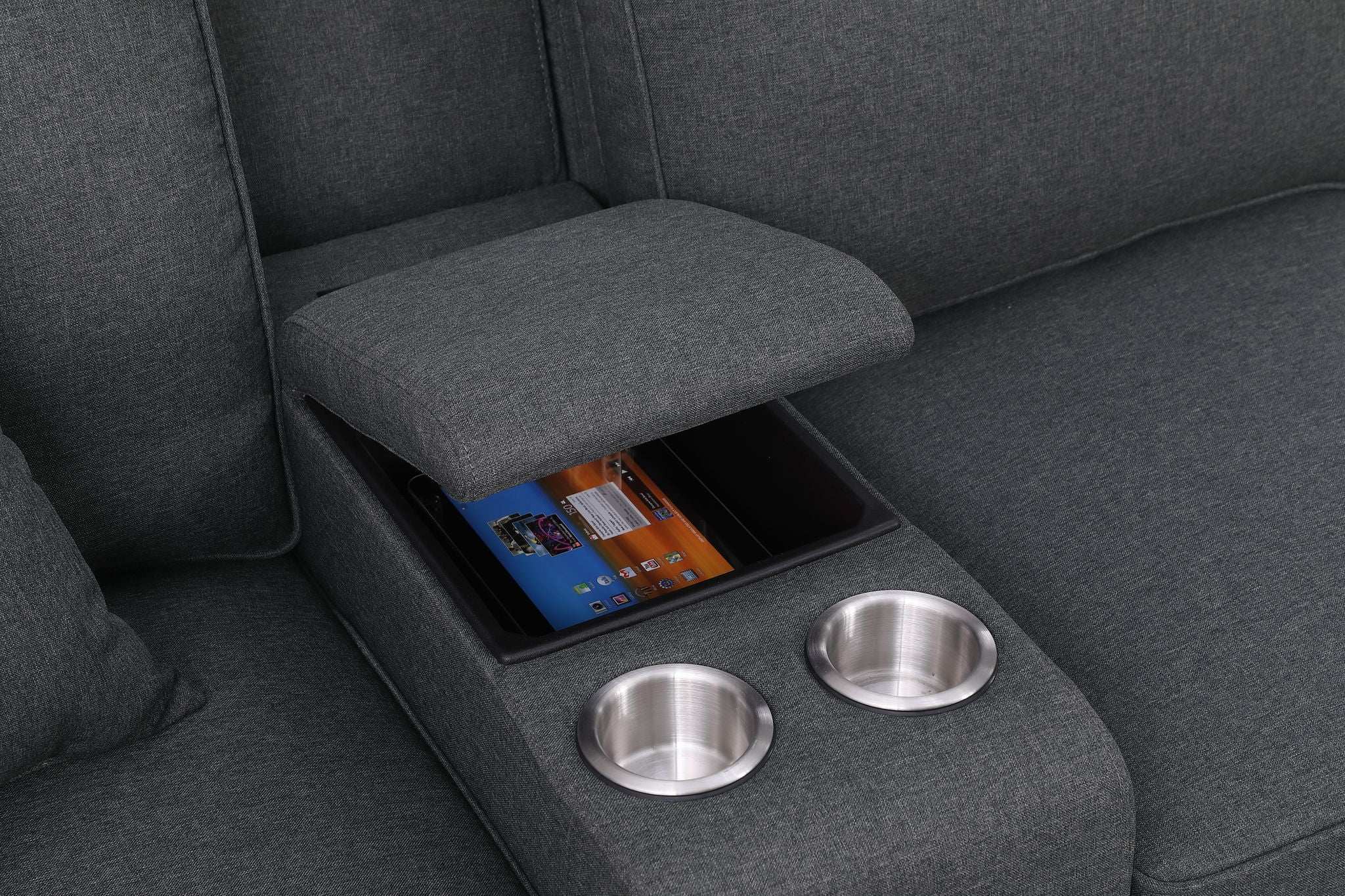 Eric - 9 Piece Upholstered Sectional With Ottoman - Best Buy Furniture