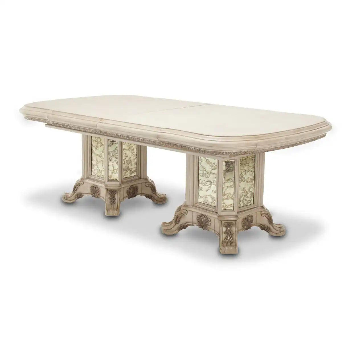 Platine de Royale - Rectangular Dining Table - Champagne - Best Buy Furniture