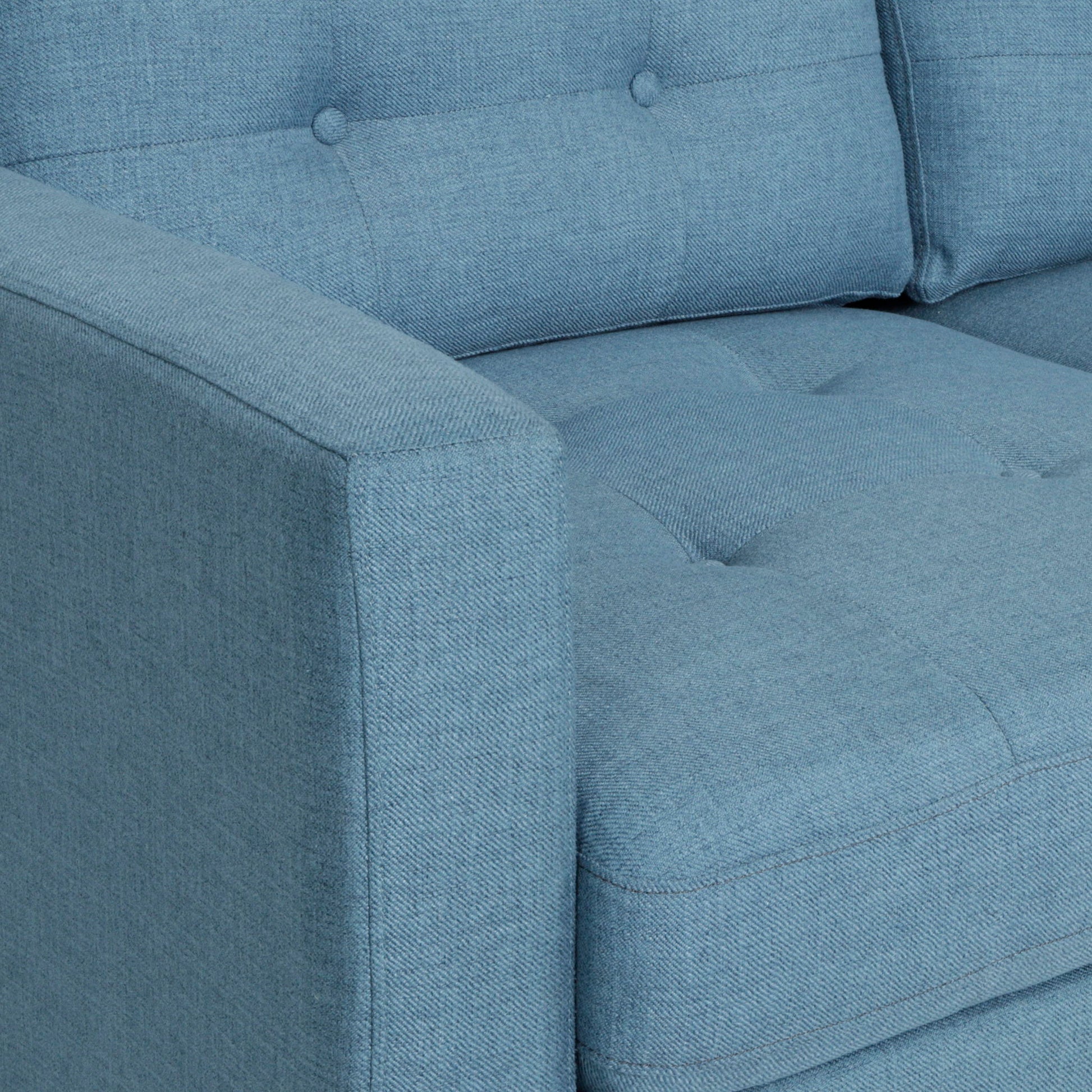 Jenny - Contemporary Tufted Fabric 3 Seater Sofa - Best Buy Furniture