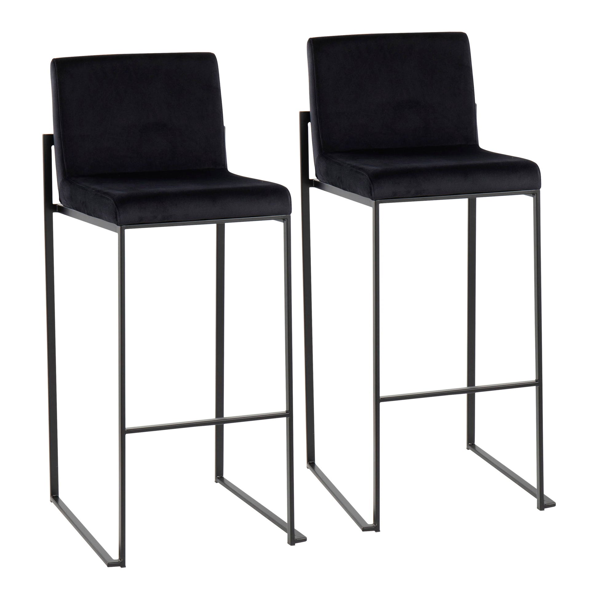 Fuji - Contemporary High Back Barstool Elegant Design - Best Buy Furniture
