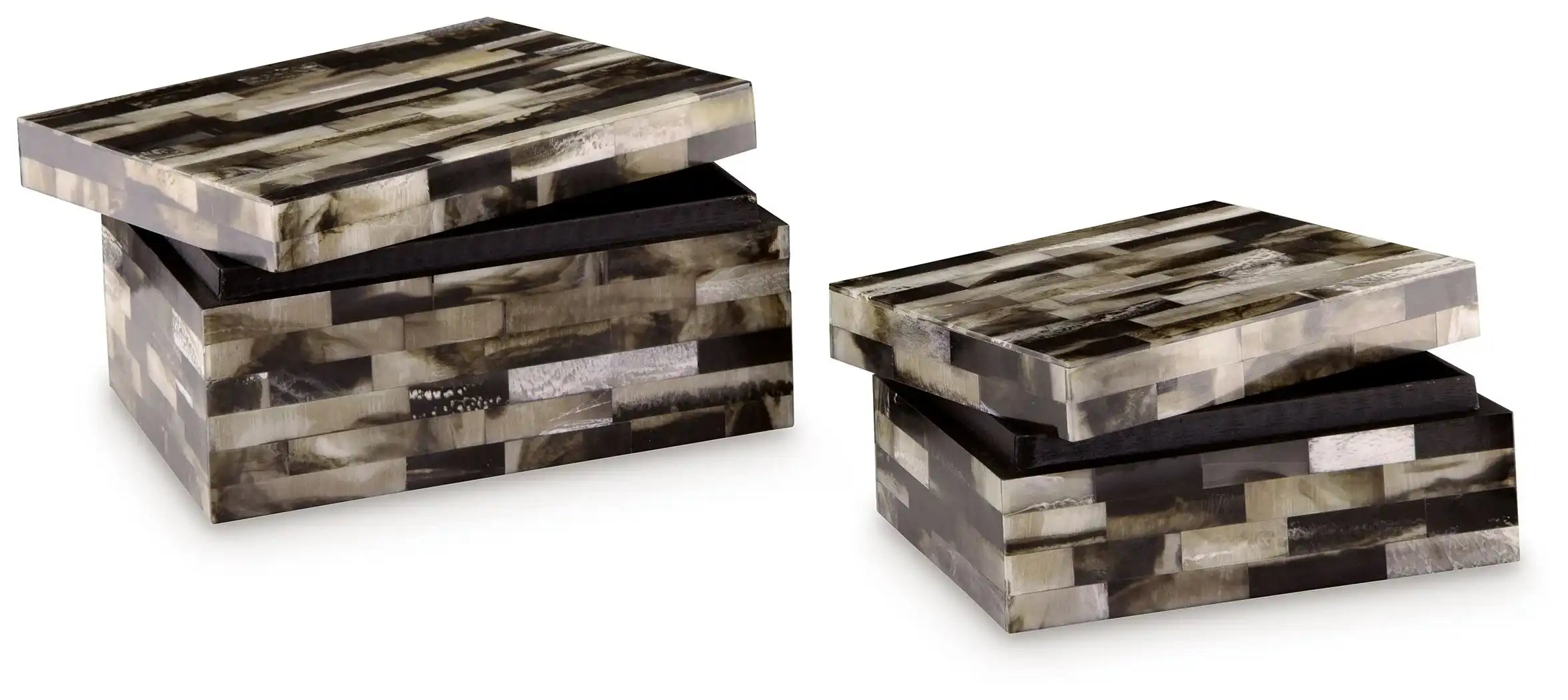 Ellford - Box Set (Set of 2) - Black / Brown / Cream - Best Buy Furniture