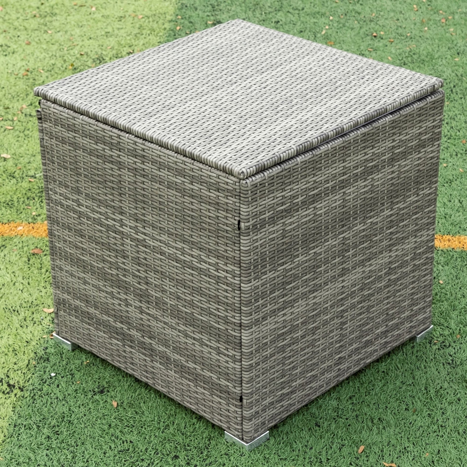4 Piece Patio Sectional Wicker Rattan Outdoor Furniture Sofa Set With Storage Box - Best Buy Furniture