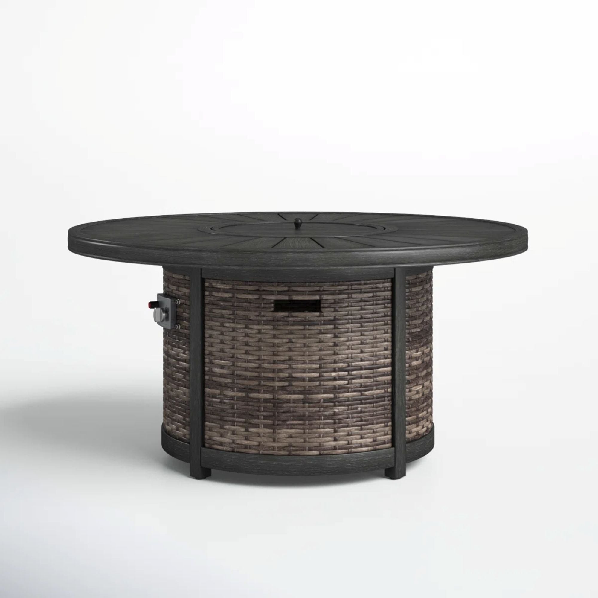 Propane Outdoor Fire Pit Table - Brown - Best Buy Furniture