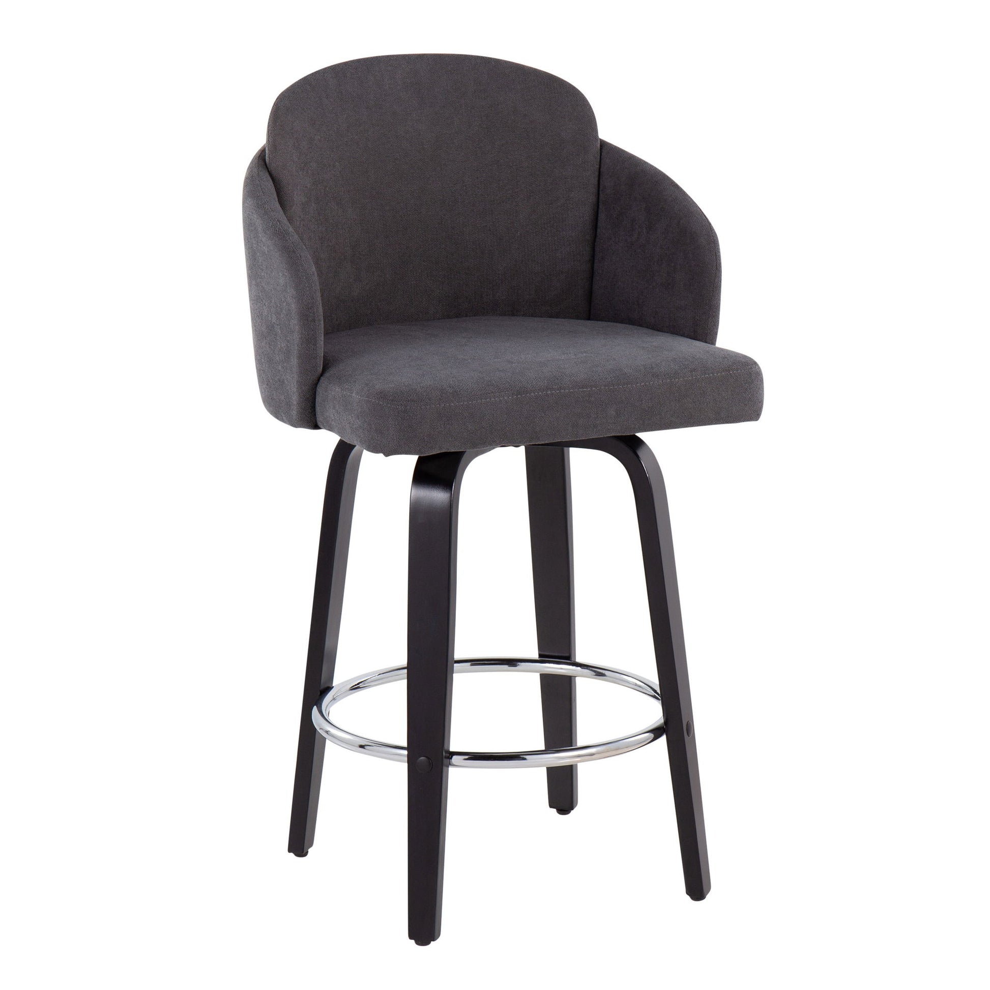 Dahlia - Contemporary Counter Stool Round Footrest (Set of 2) - Best Buy Furniture