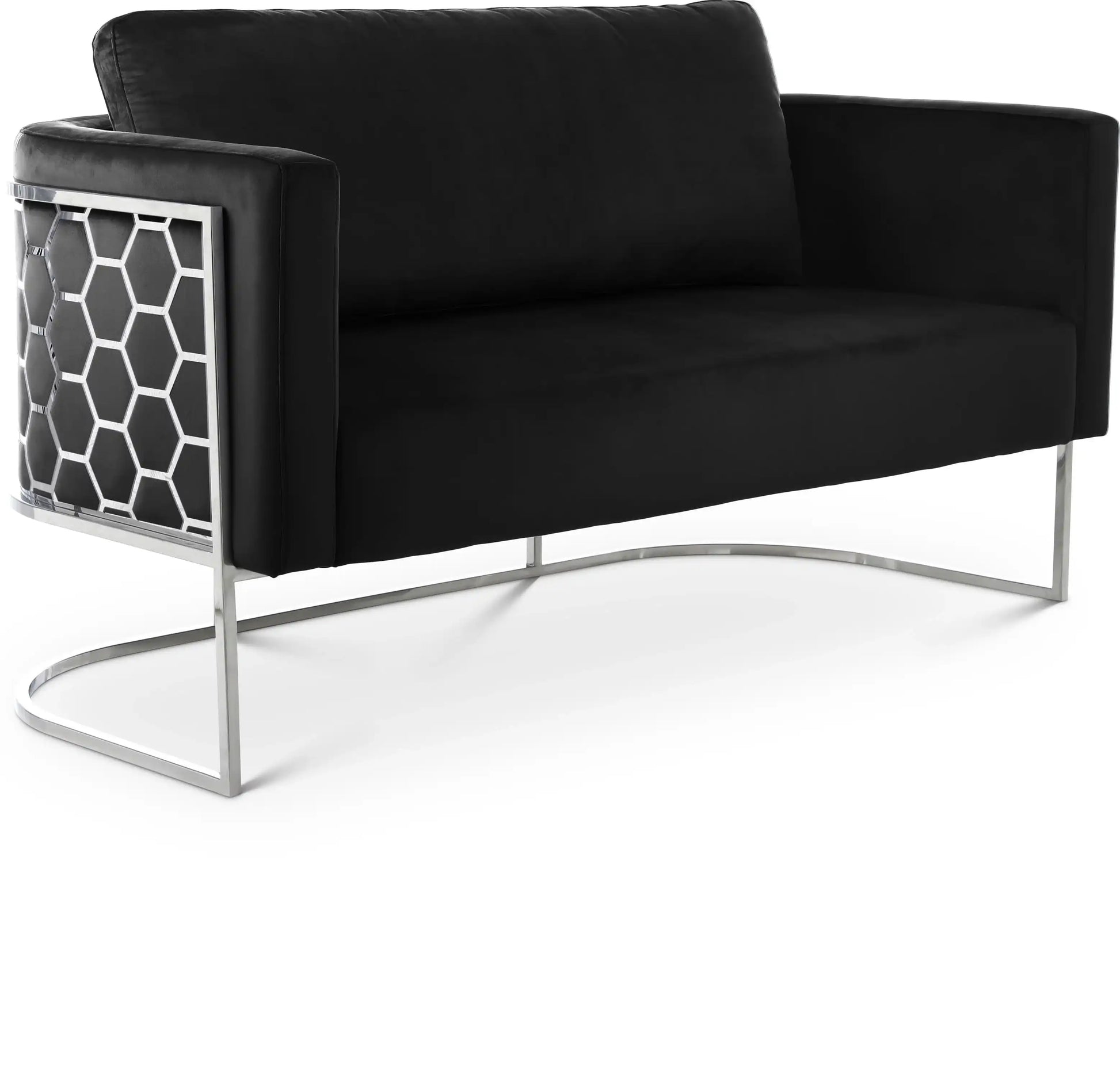 Casa - Loveseat with Chrome Legs - Best Buy Furniture