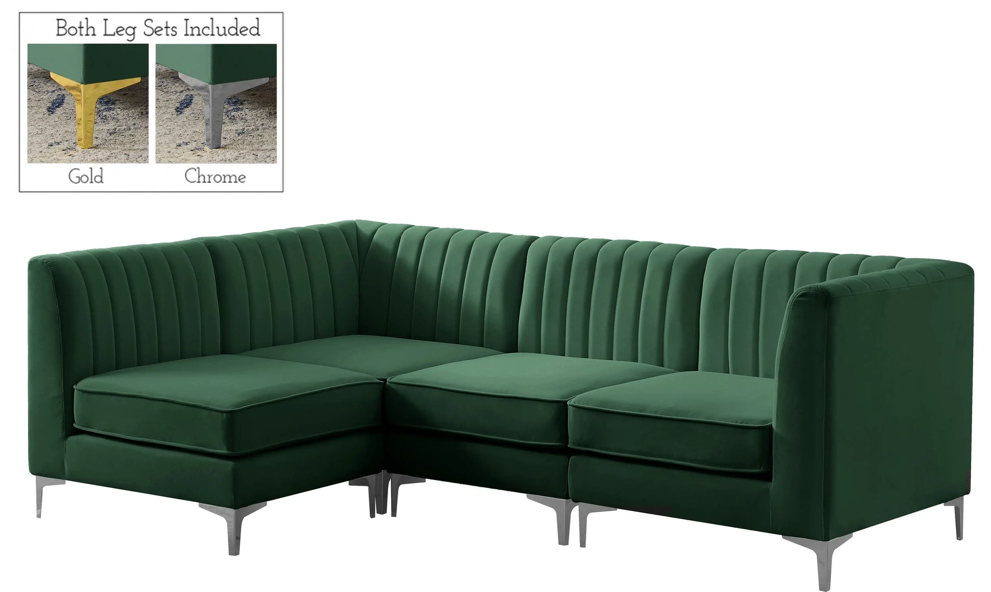 Alina - 4 Piece Modular L-Shaped Sectional - Best Buy Furniture