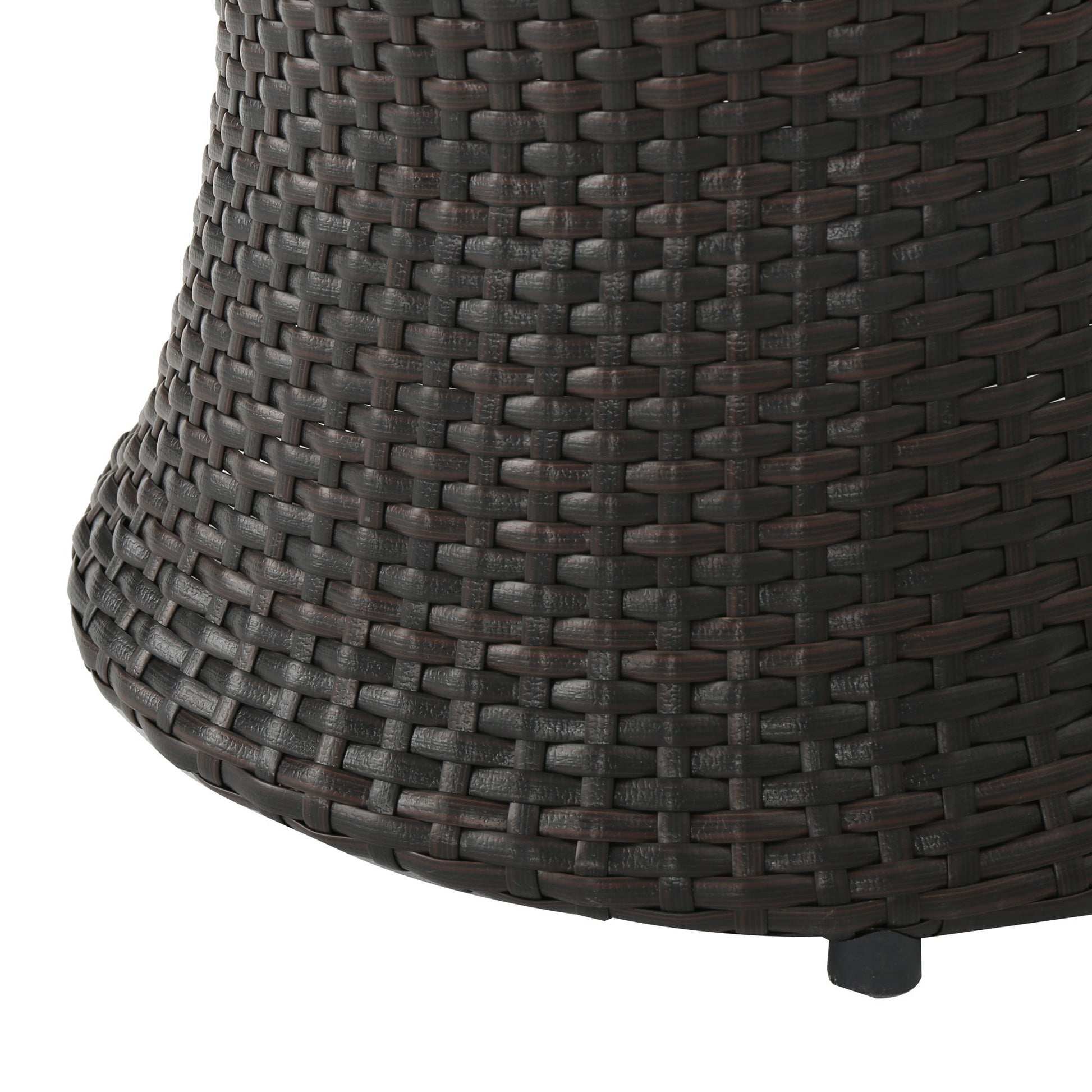 Thrive - Hourglass Rattan Table With No Glass Top - Best Buy Furniture