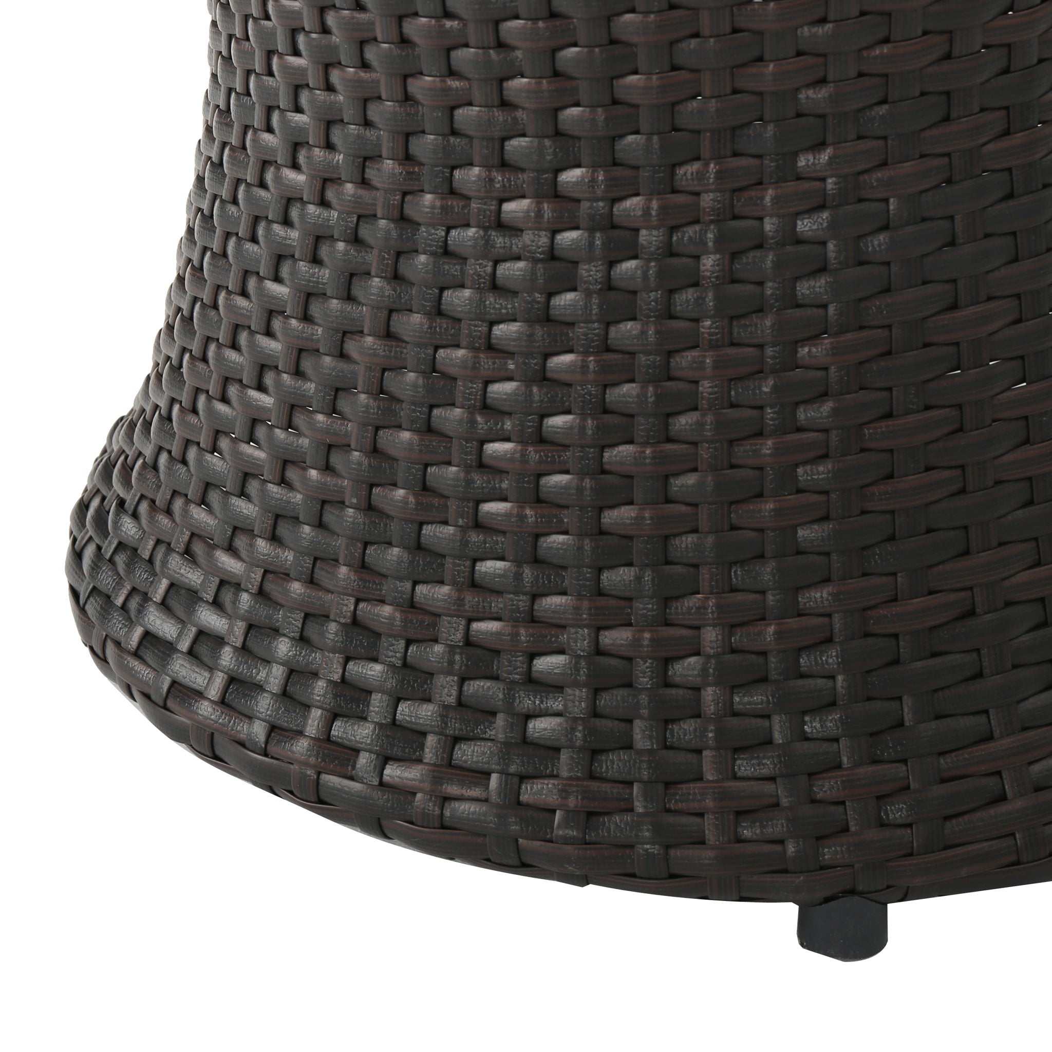 Thrive - Hourglass Rattan Table With No Glass Top - Best Buy Furniture